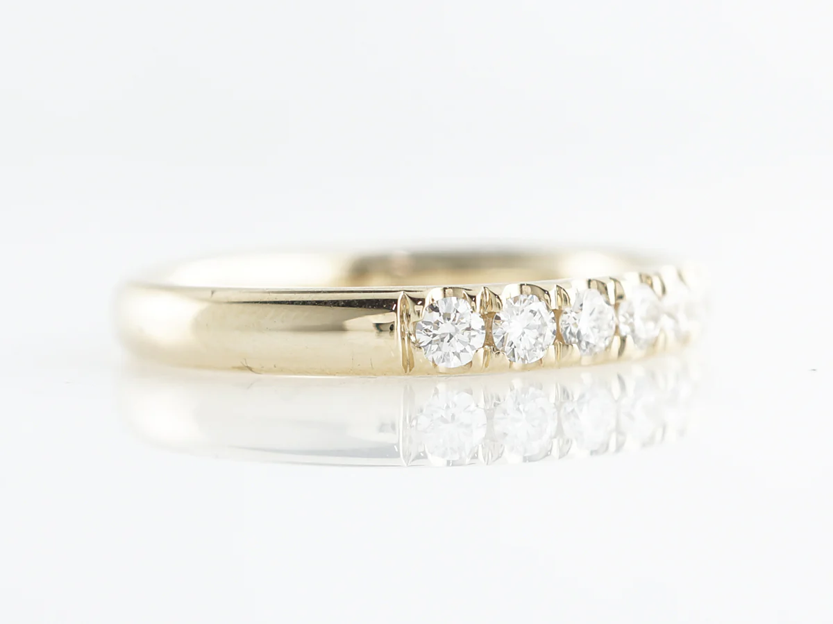 .46 Diamond Wedding Band in 14k Yellow Gold - Image 3