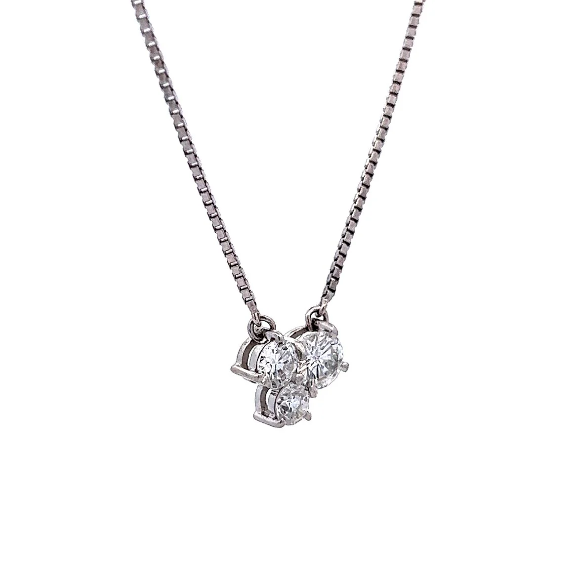 .95 Diamond Pendant Necklace in Platinum - Image 3