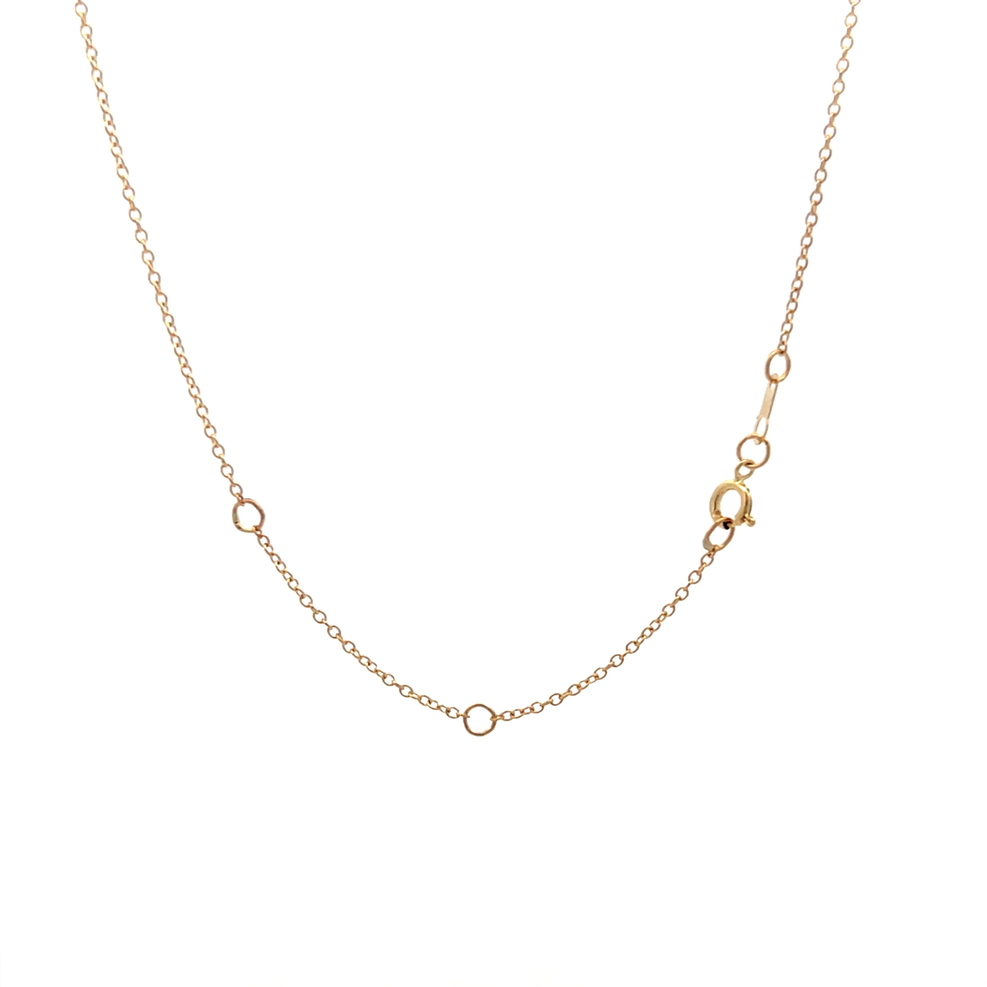 .47 Bezel Diamond Solitaire Pendant in 14k - Image 4