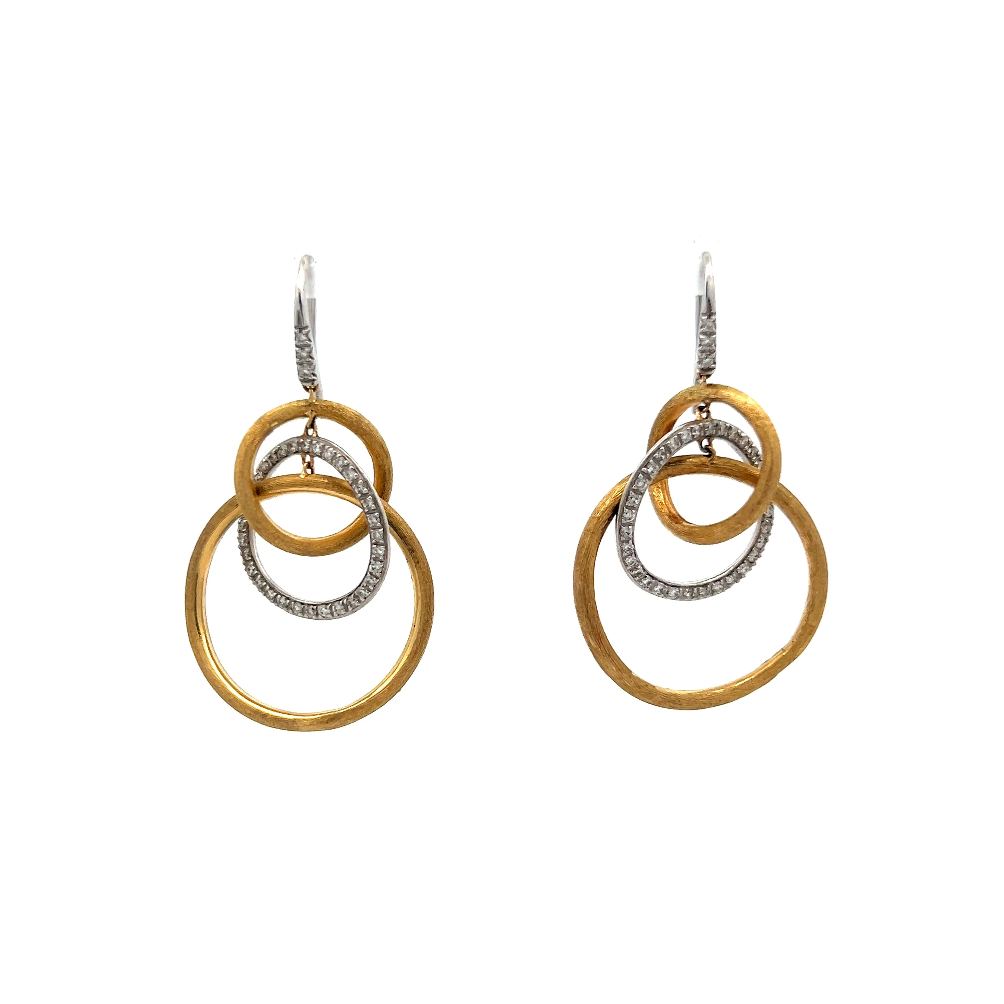 Marco Bicego Multi-Hoop Diamond Earrings in 18k