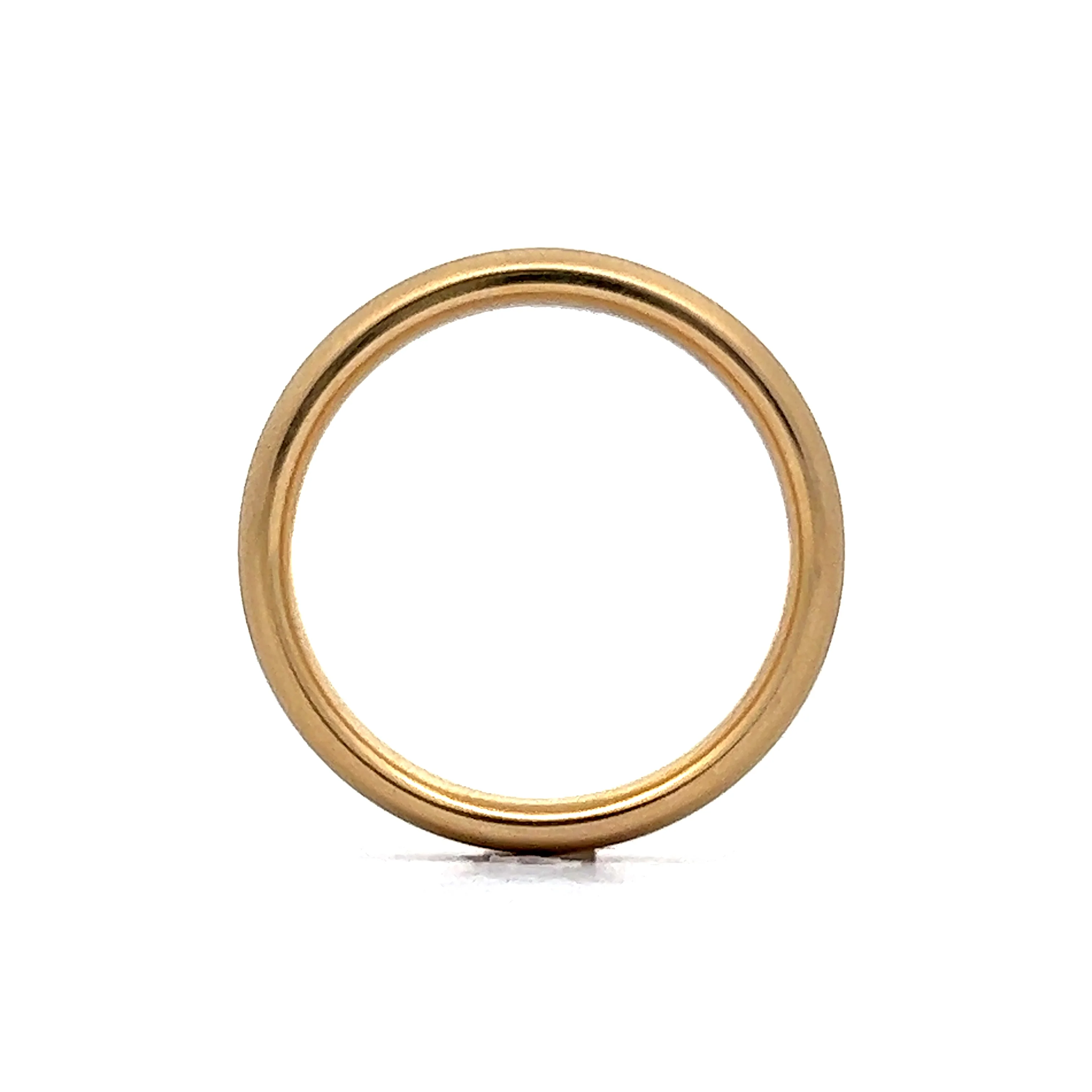 4mm Matte Finish Men's Wedding Band in 14k Yellow Gold - Image 4