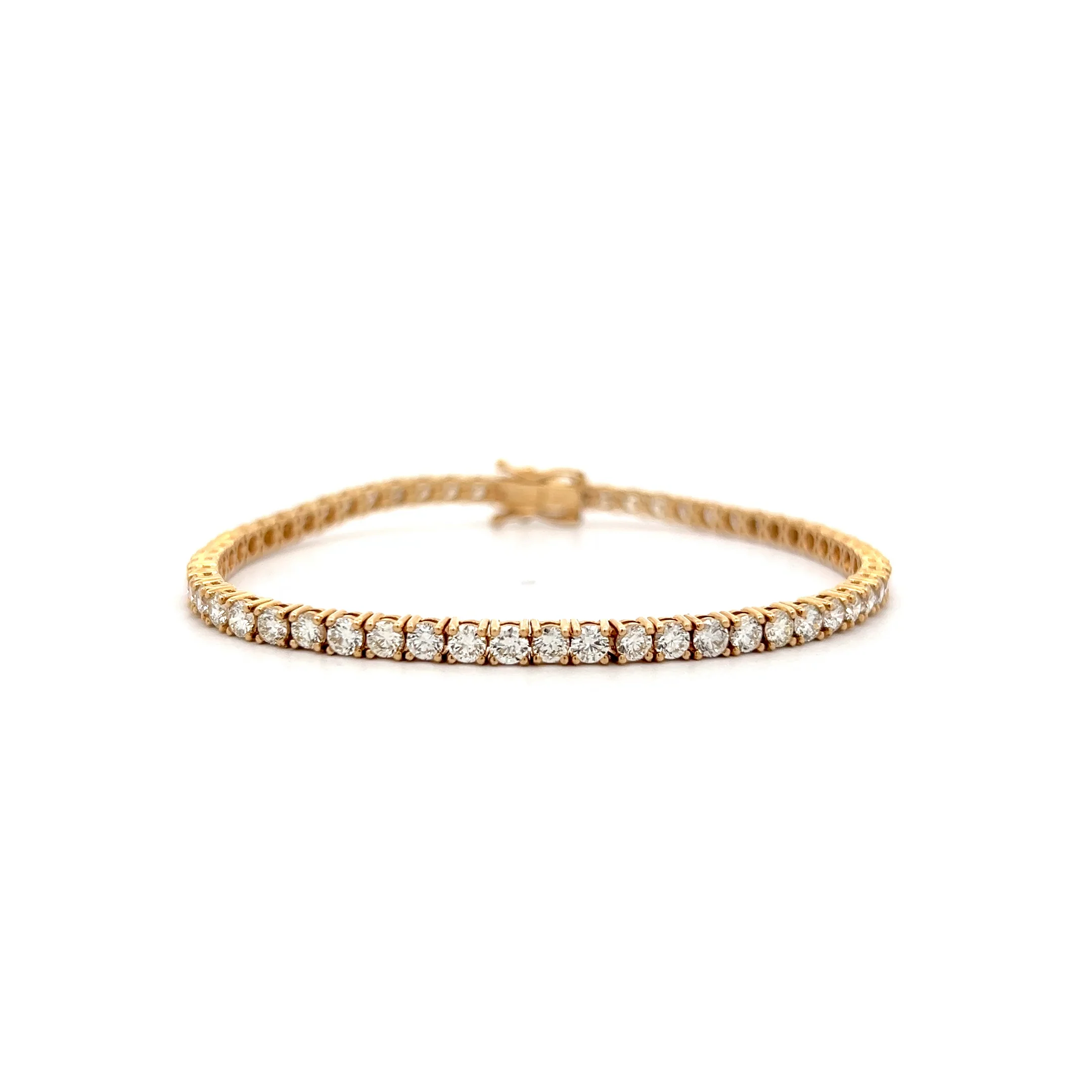 5.04 Round Diamond Tennis Bracelet in 14k