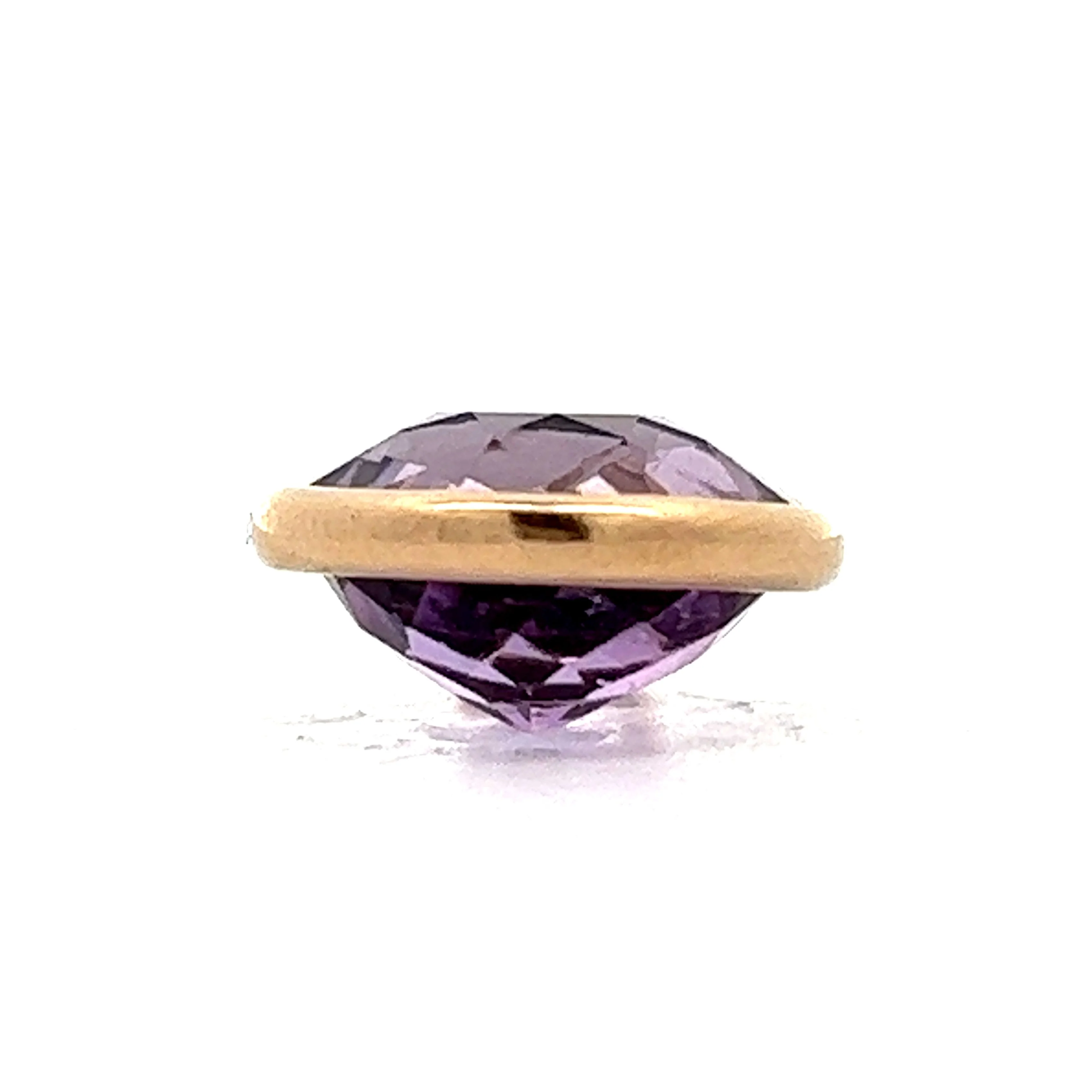 5.67 Amethyst Charm Necklace in in Yellow Gold - Image 2