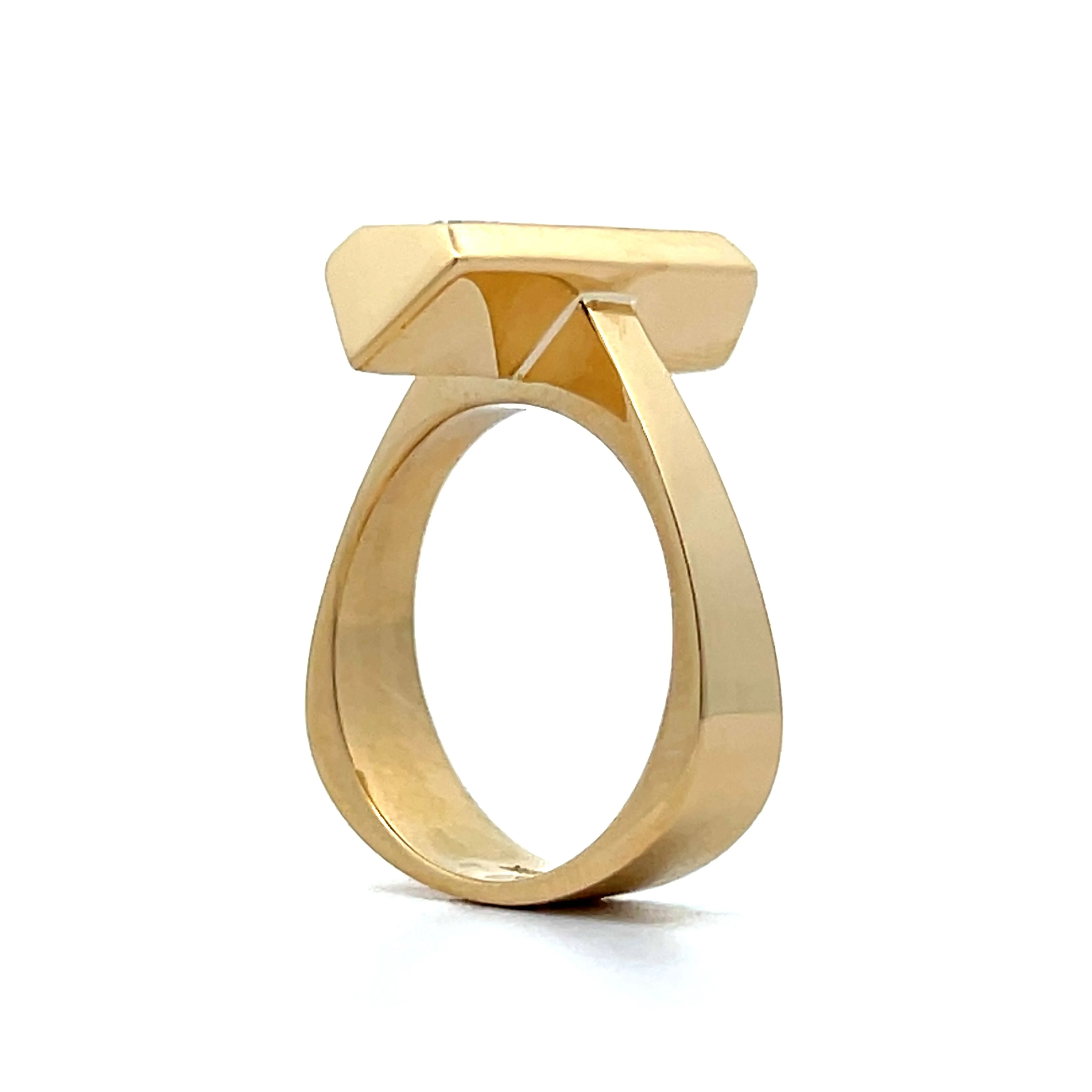 .50 Bezel Diamond Cocktail Ring in 18k Yellow Gold - Image 5