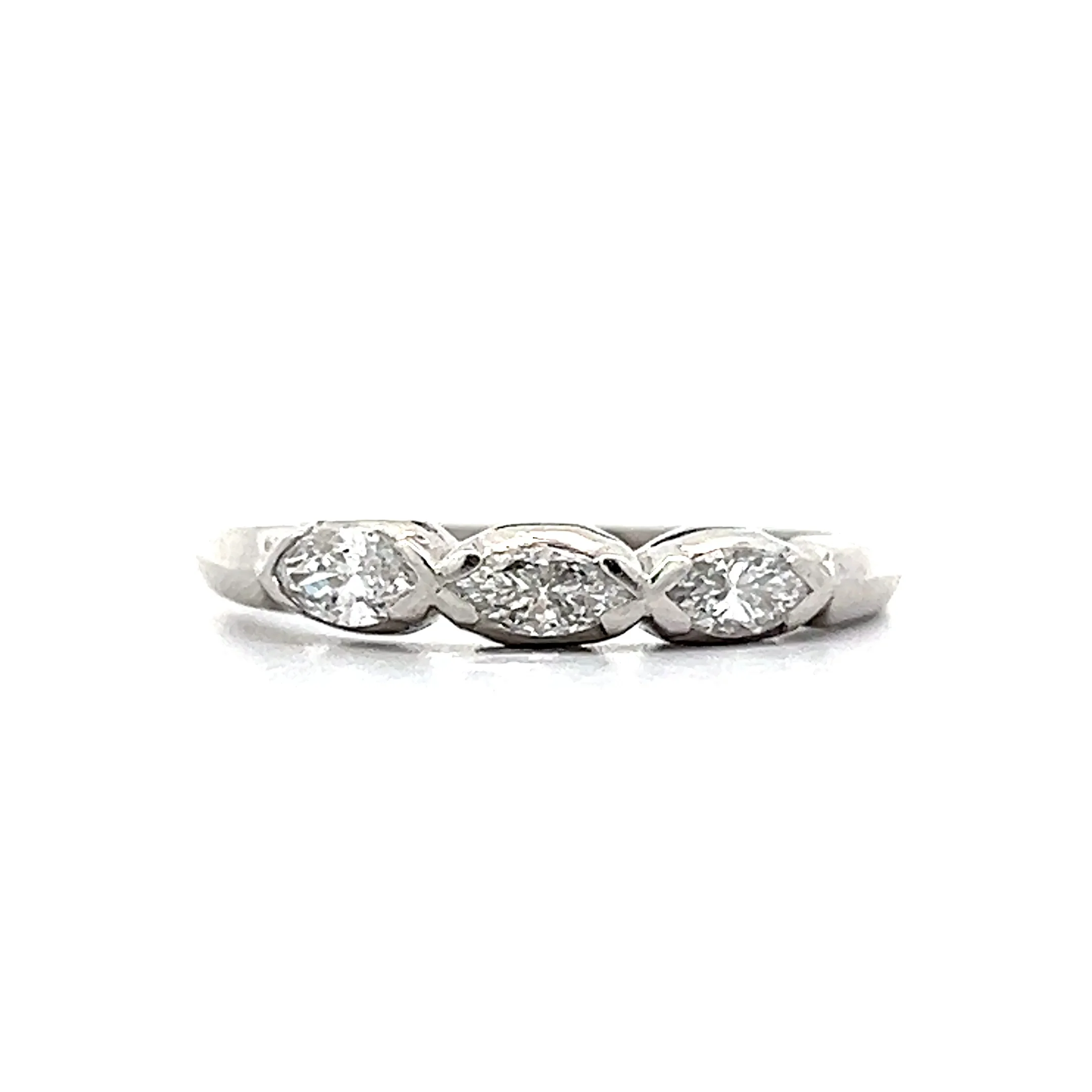 .50 Marquise Diamond Wedding Band in Platinum