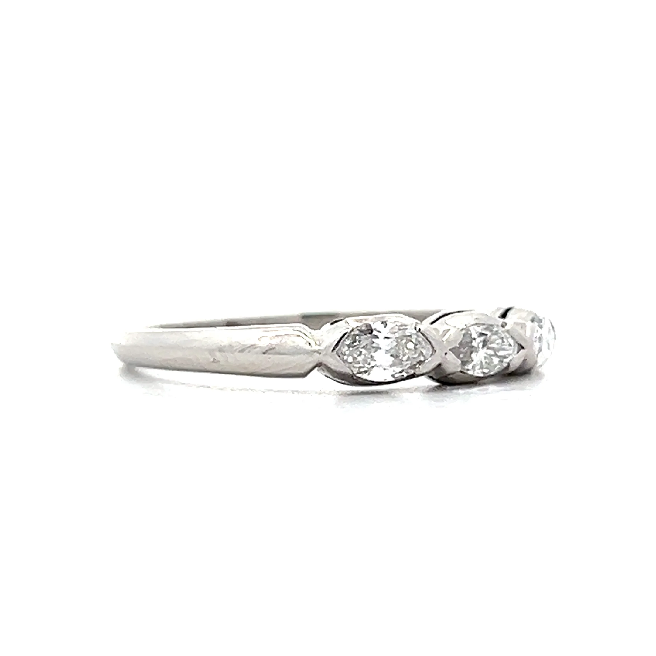 .50 Marquise Diamond Wedding Band in Platinum - Image 3