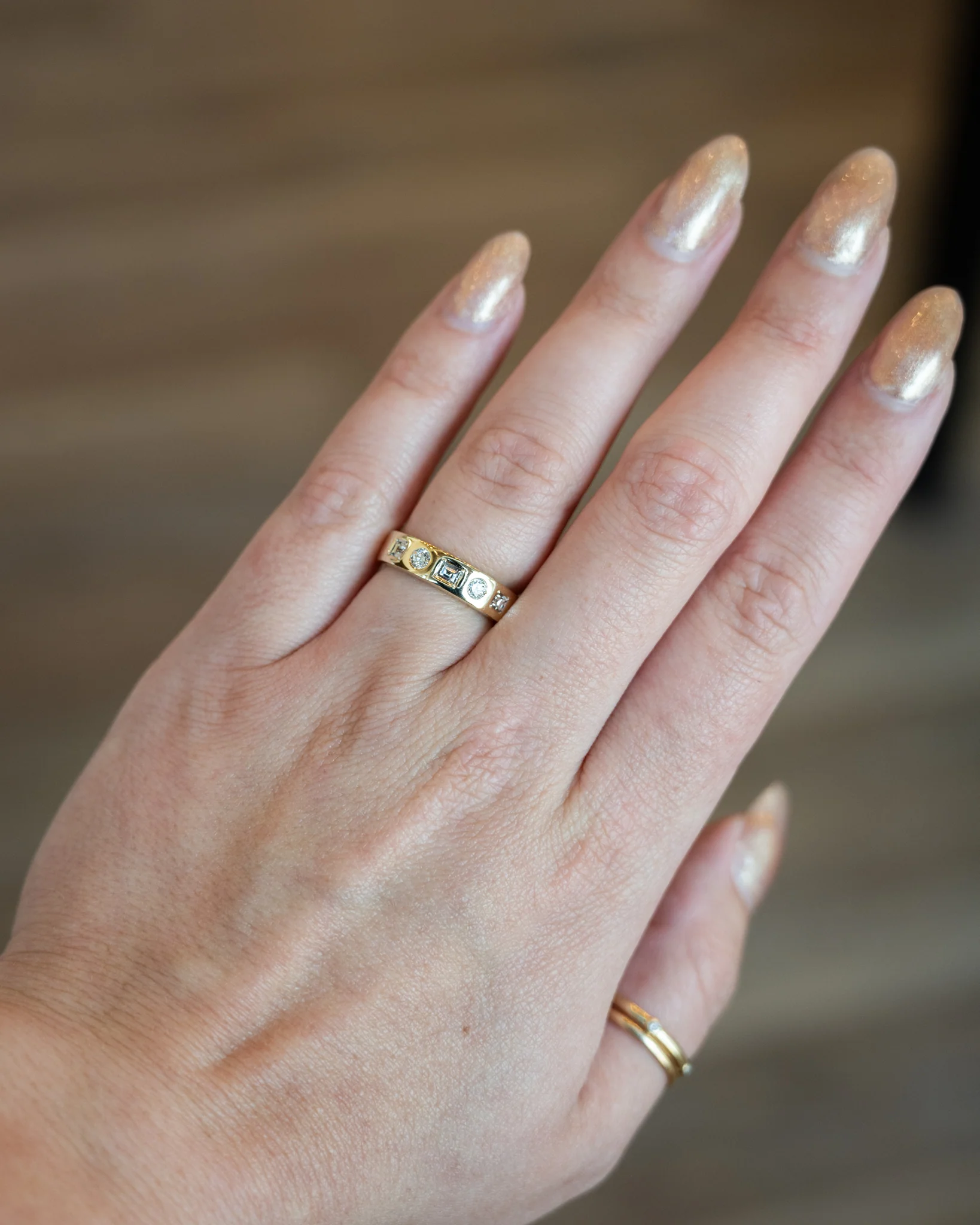 .50 Multi Diamond Cut Band in 14k Yellow Gold - Image 7
