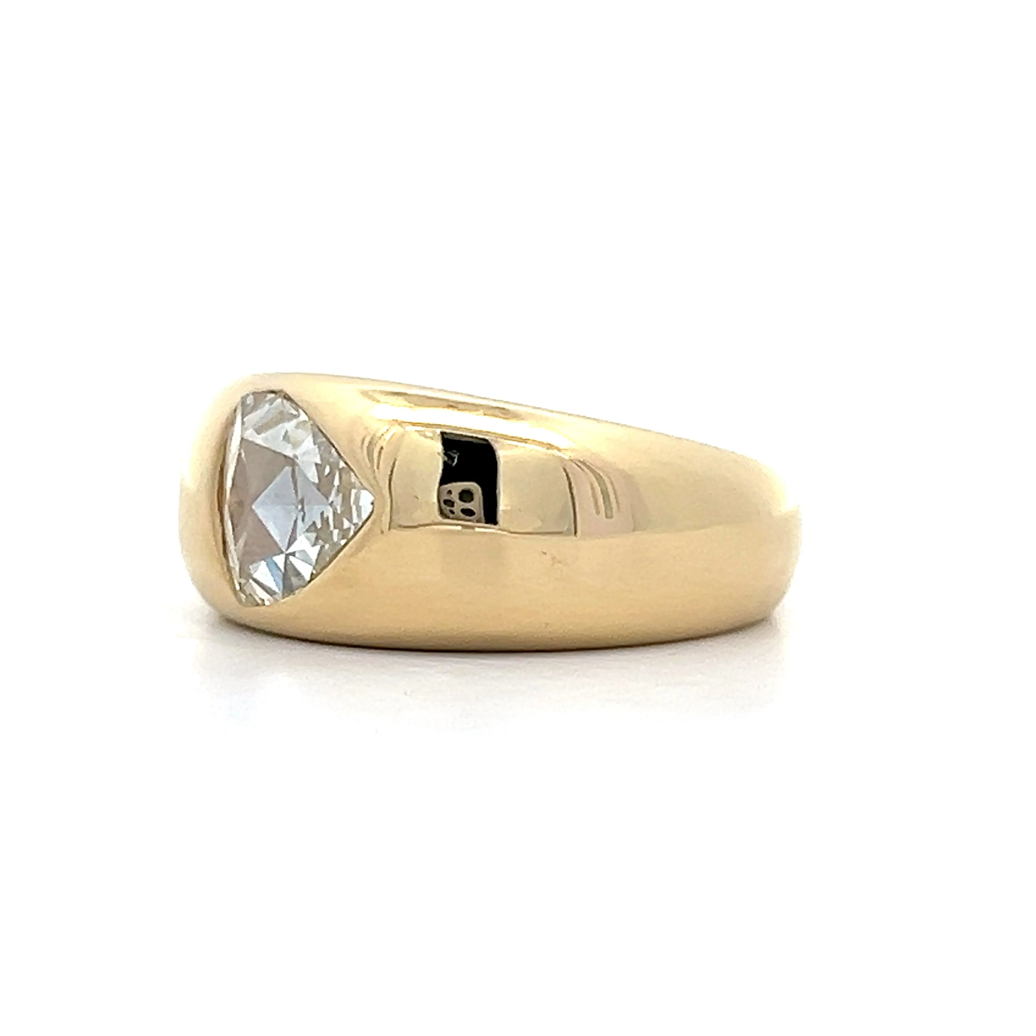 .50 Pear Rose Cut Diamond in 18k Yellow Gold - Image 2