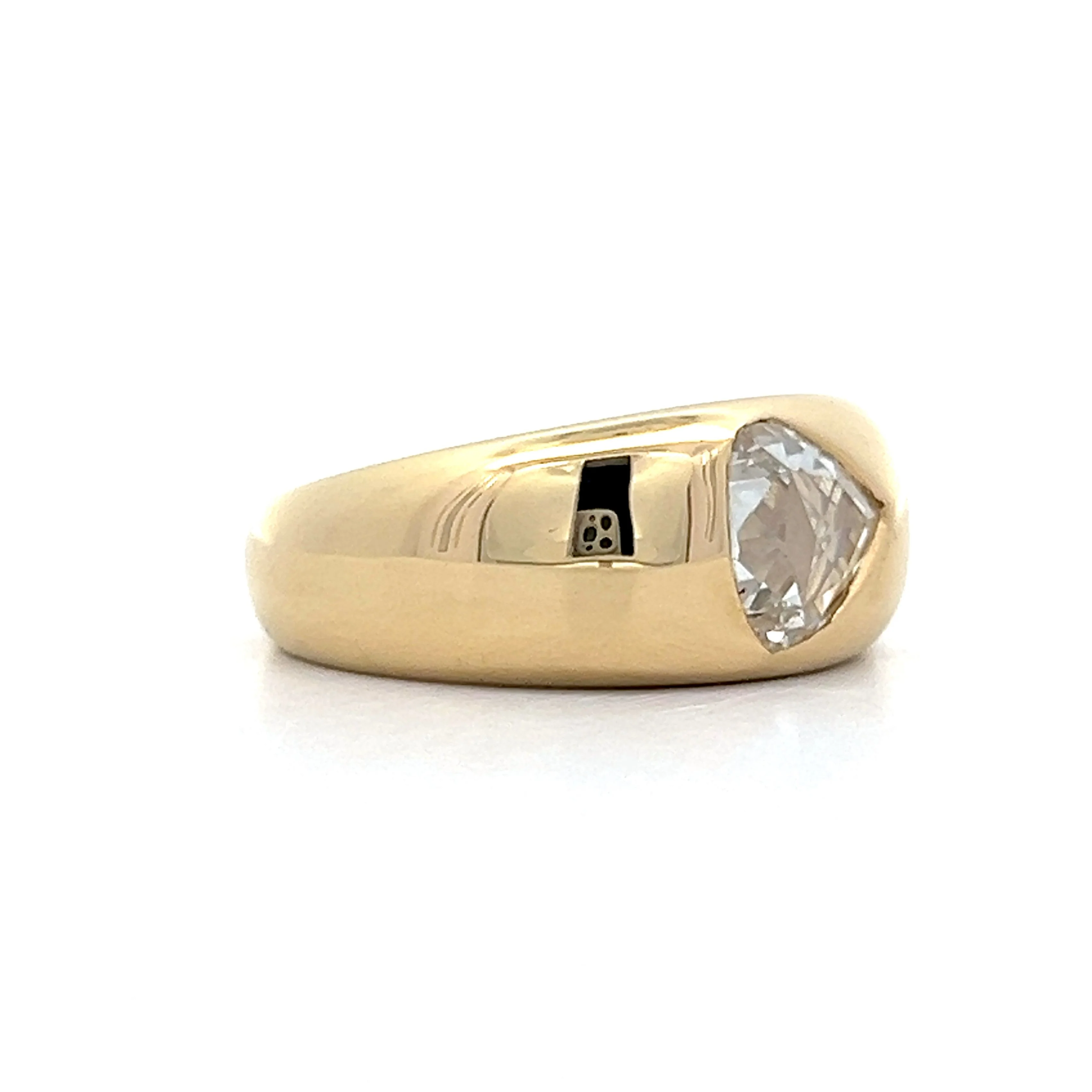 .50 Pear Rose Cut Diamond in 18k Yellow Gold - Image 3