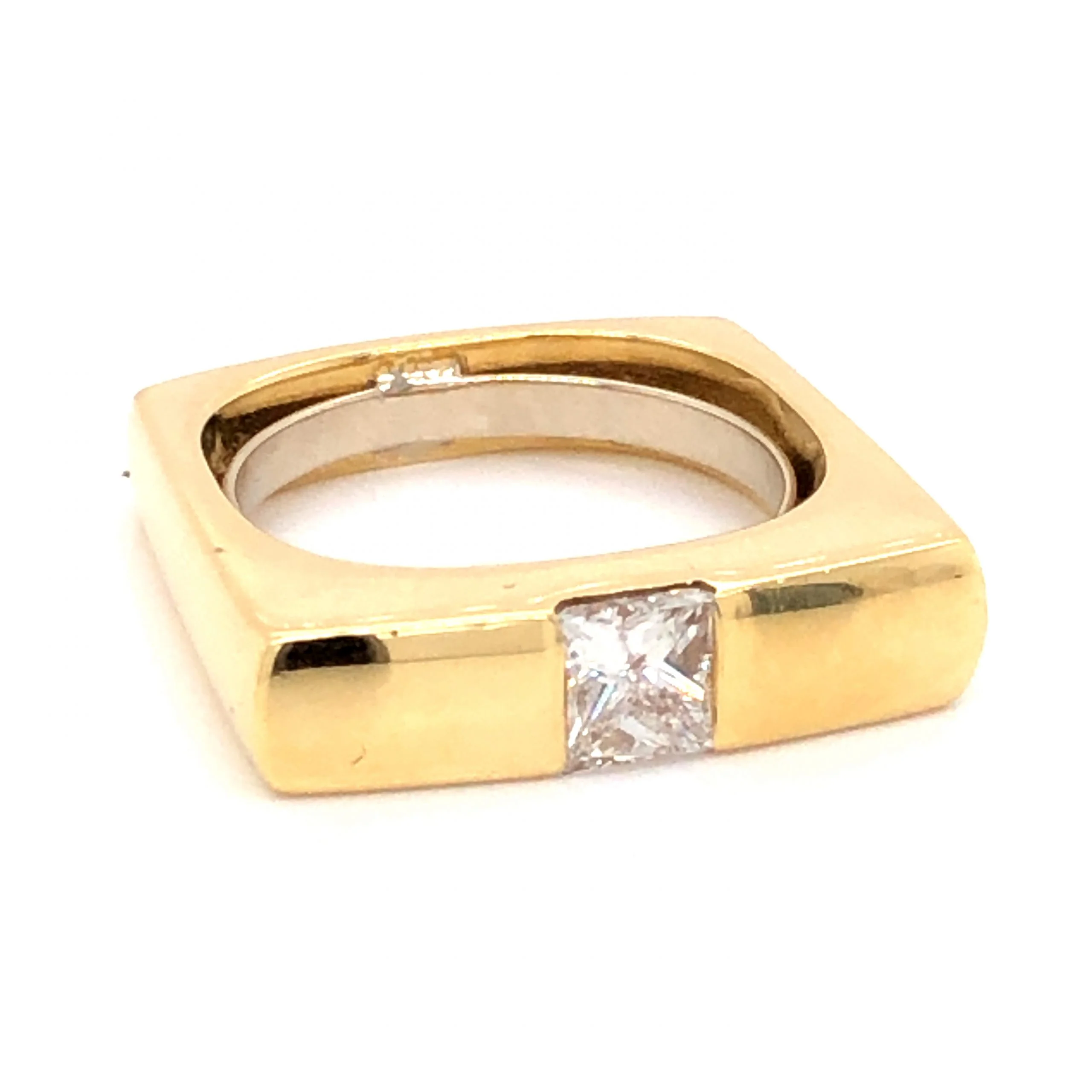 .50 Princess Cut Diamond Cocktail Ring in 18K Yellow Gold - Image 3