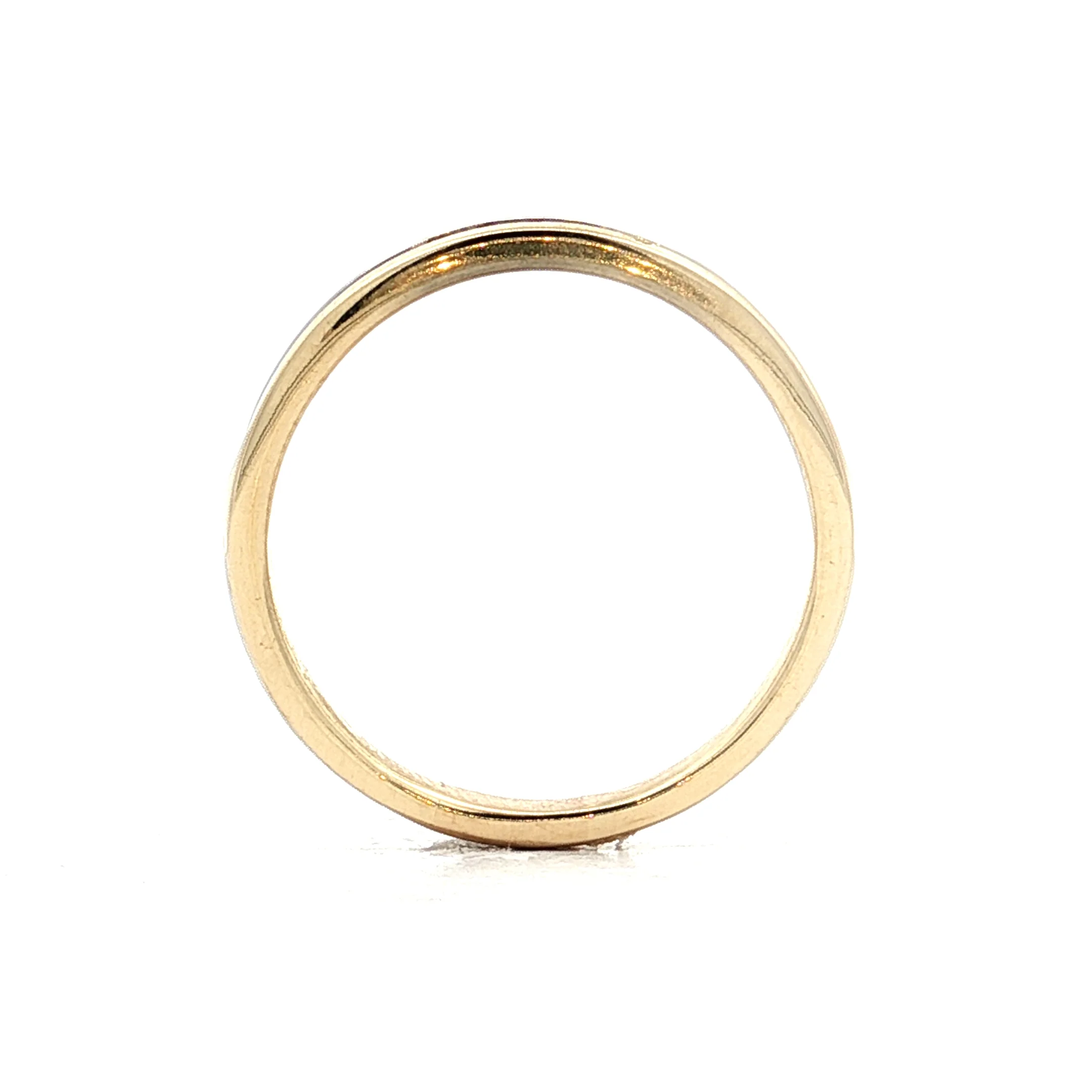 .50 Princess Cut Diamond Wedding Band 14k Yellow Gold - Image 4