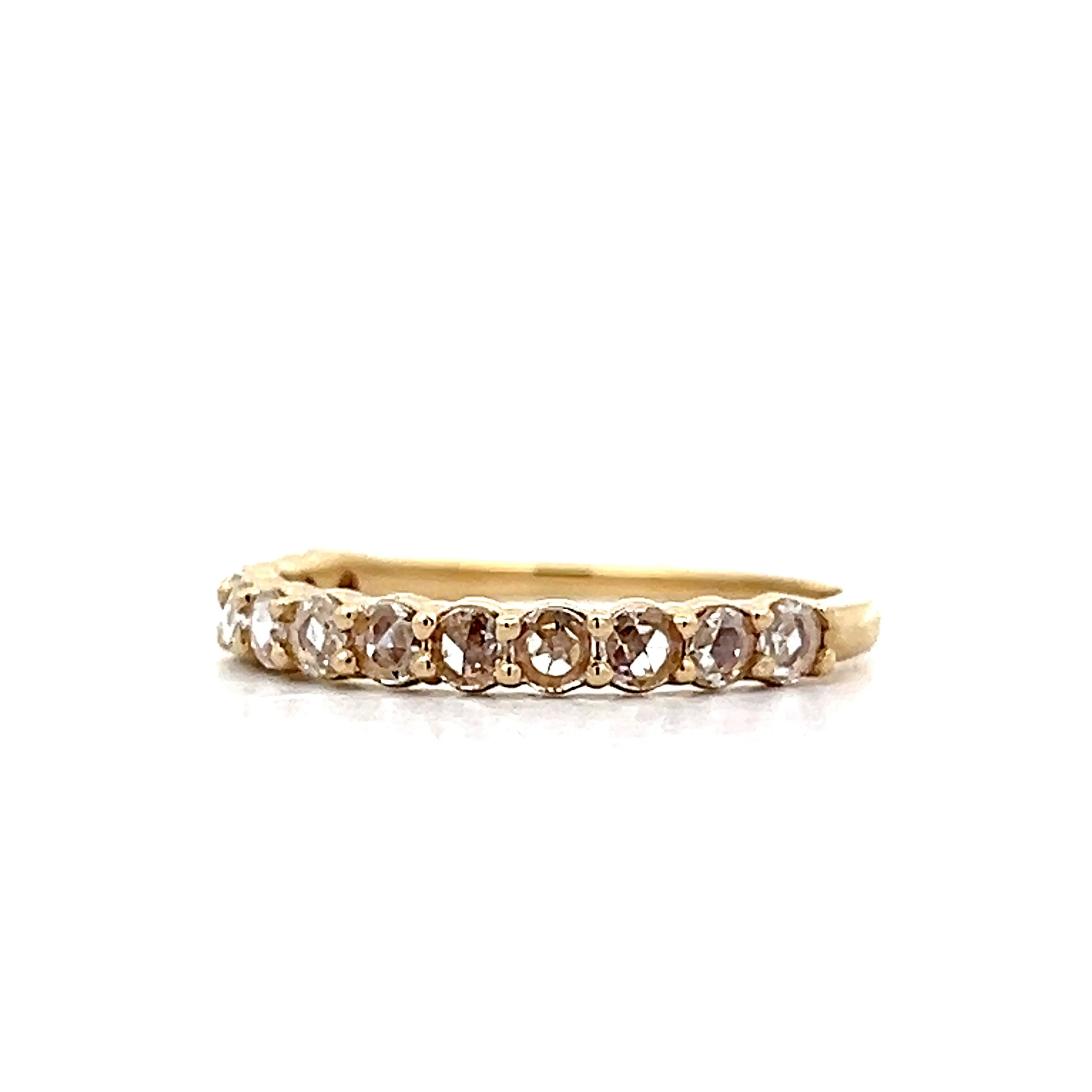 .50 Rose Cut Diamond Wedding Band in 14k - Image 2