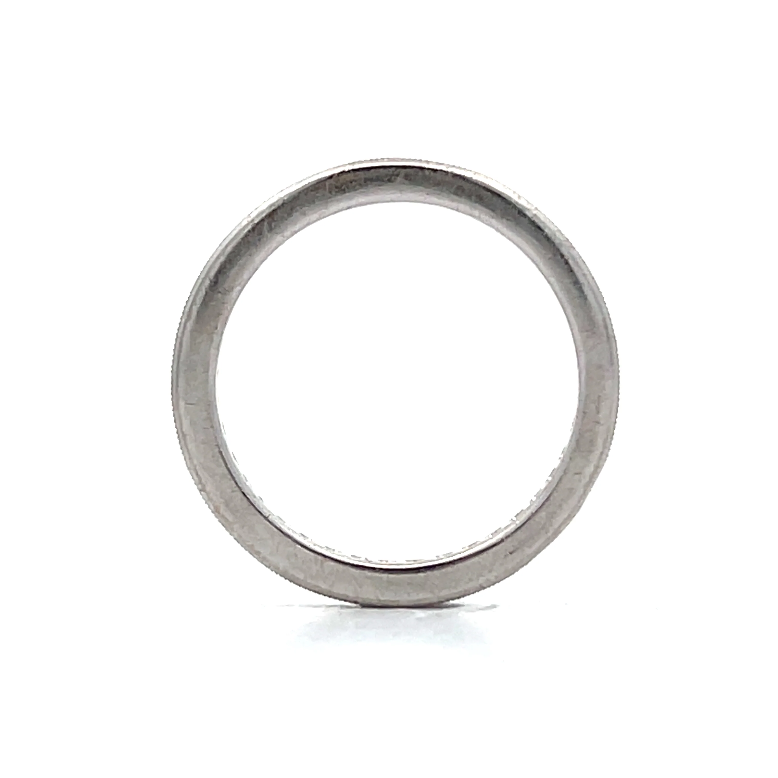 .50 Roud Diamond Milgrain Eternity Band in Platinum - Image 5