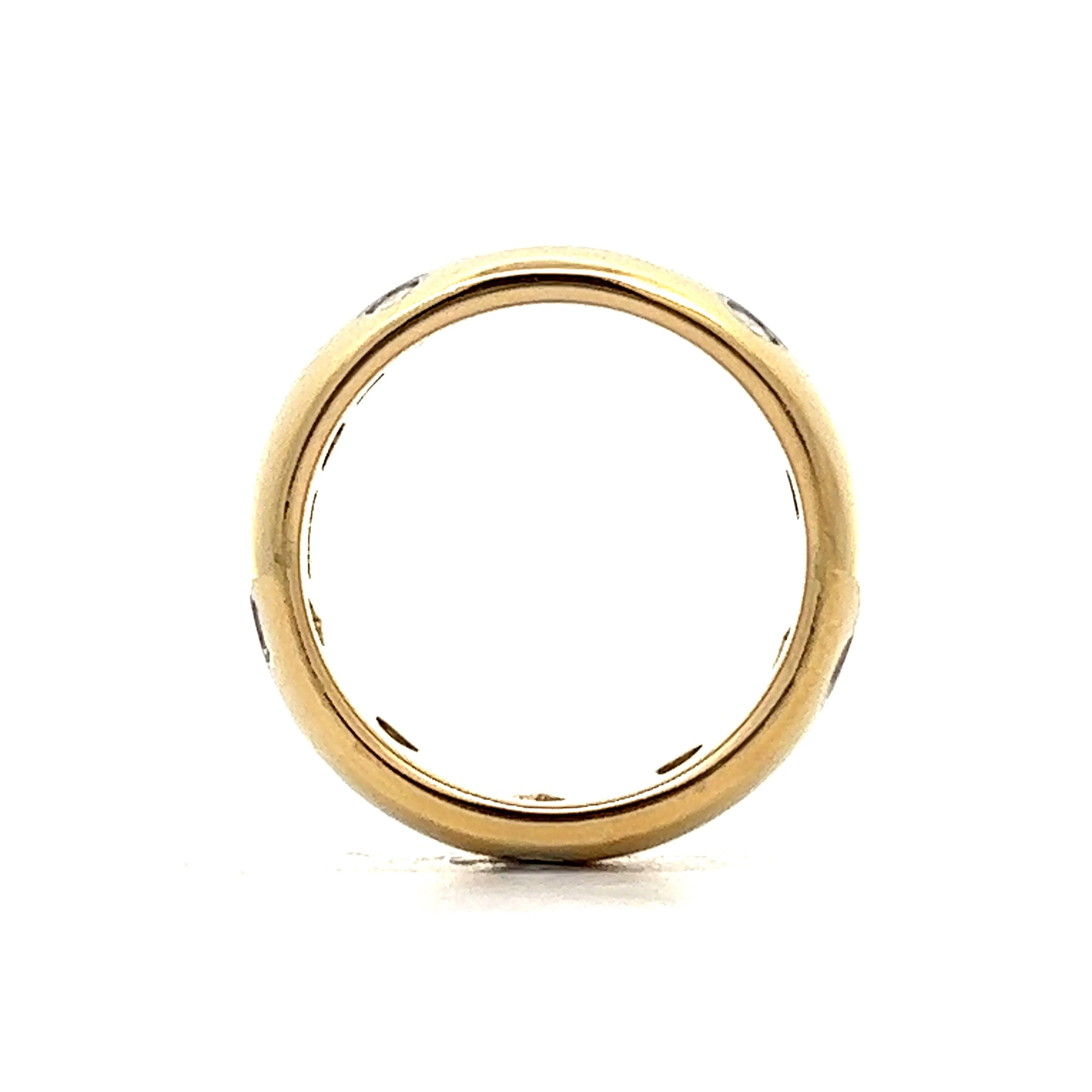 .50 Tiffany & Co Flush Set Eternity Band in 18k Yellow Gold - Image 4