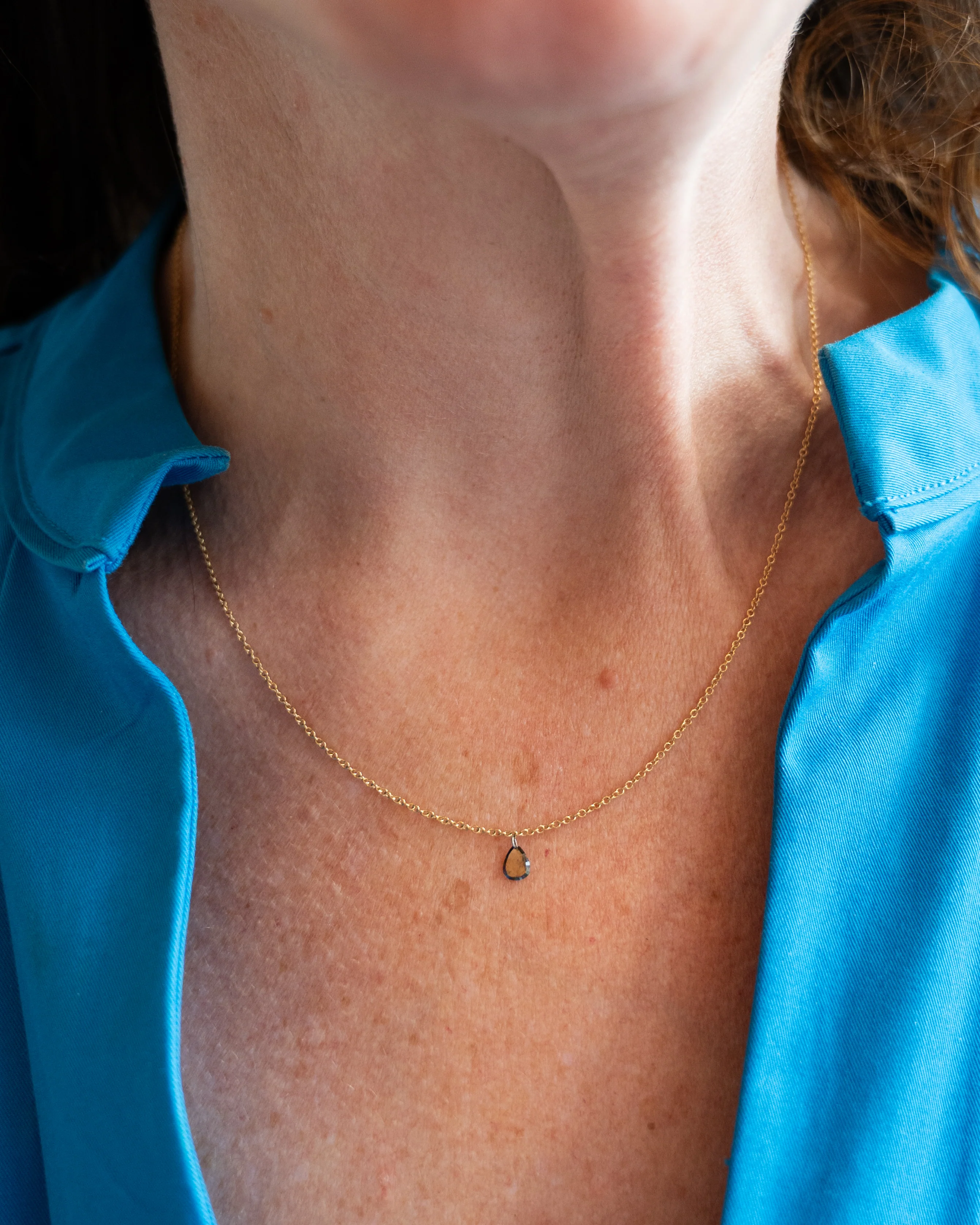 .51 Pear Cut Diamond Pendant Necklace in 18k - Image 6