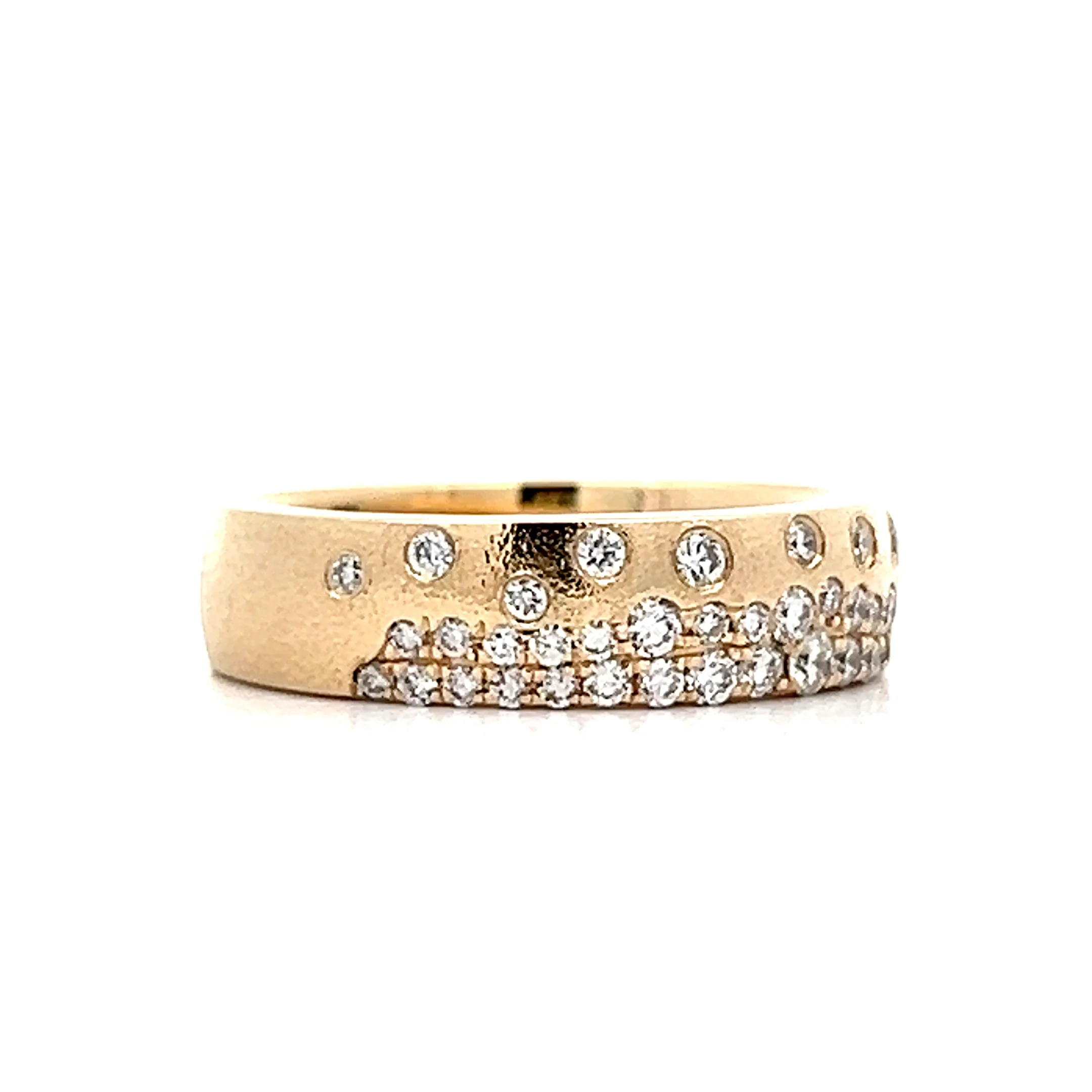 .52 Pave Flush Set Diamond Band in 14k - Image 3
