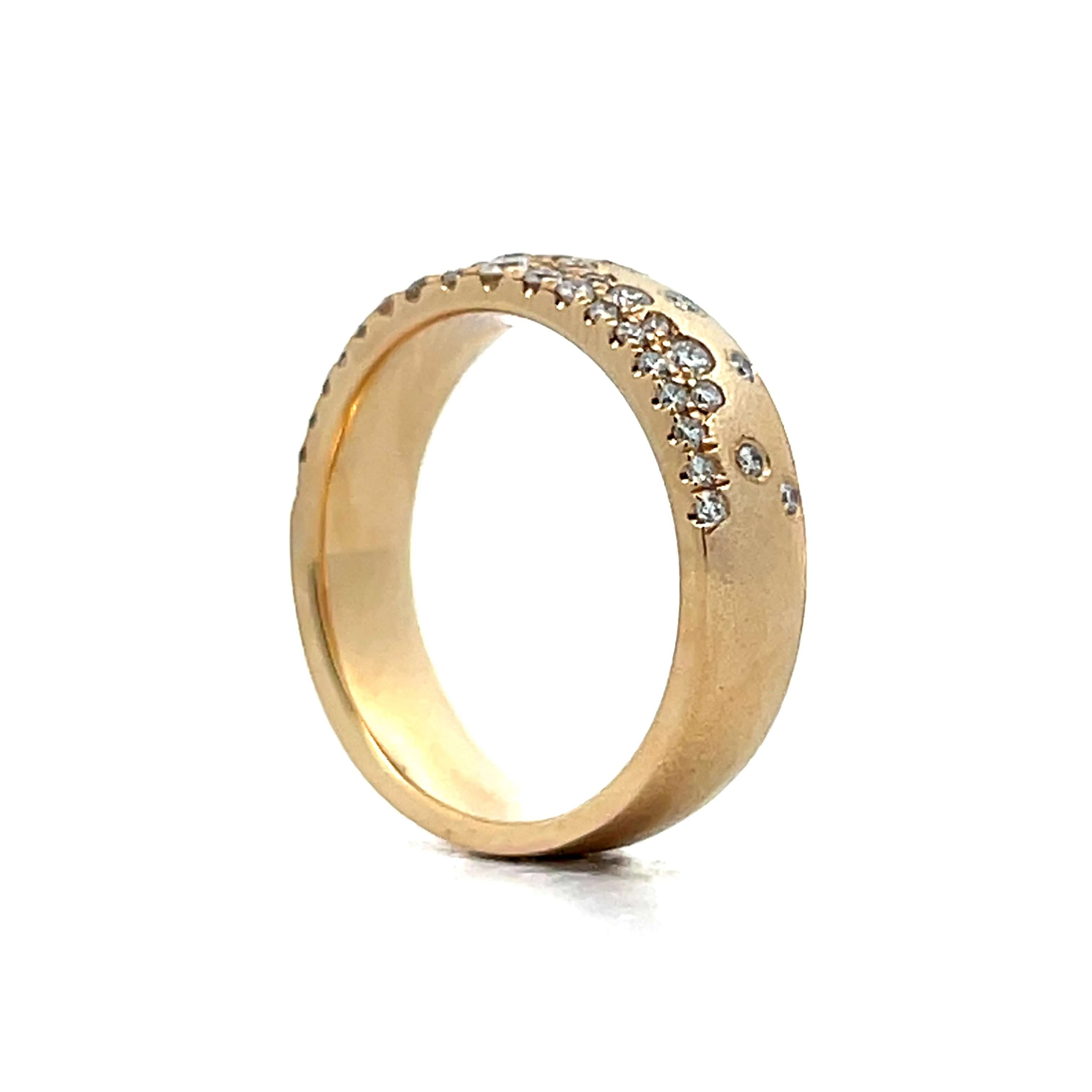 .52 Pave Flush Set Diamond Band in 14k - Image 5