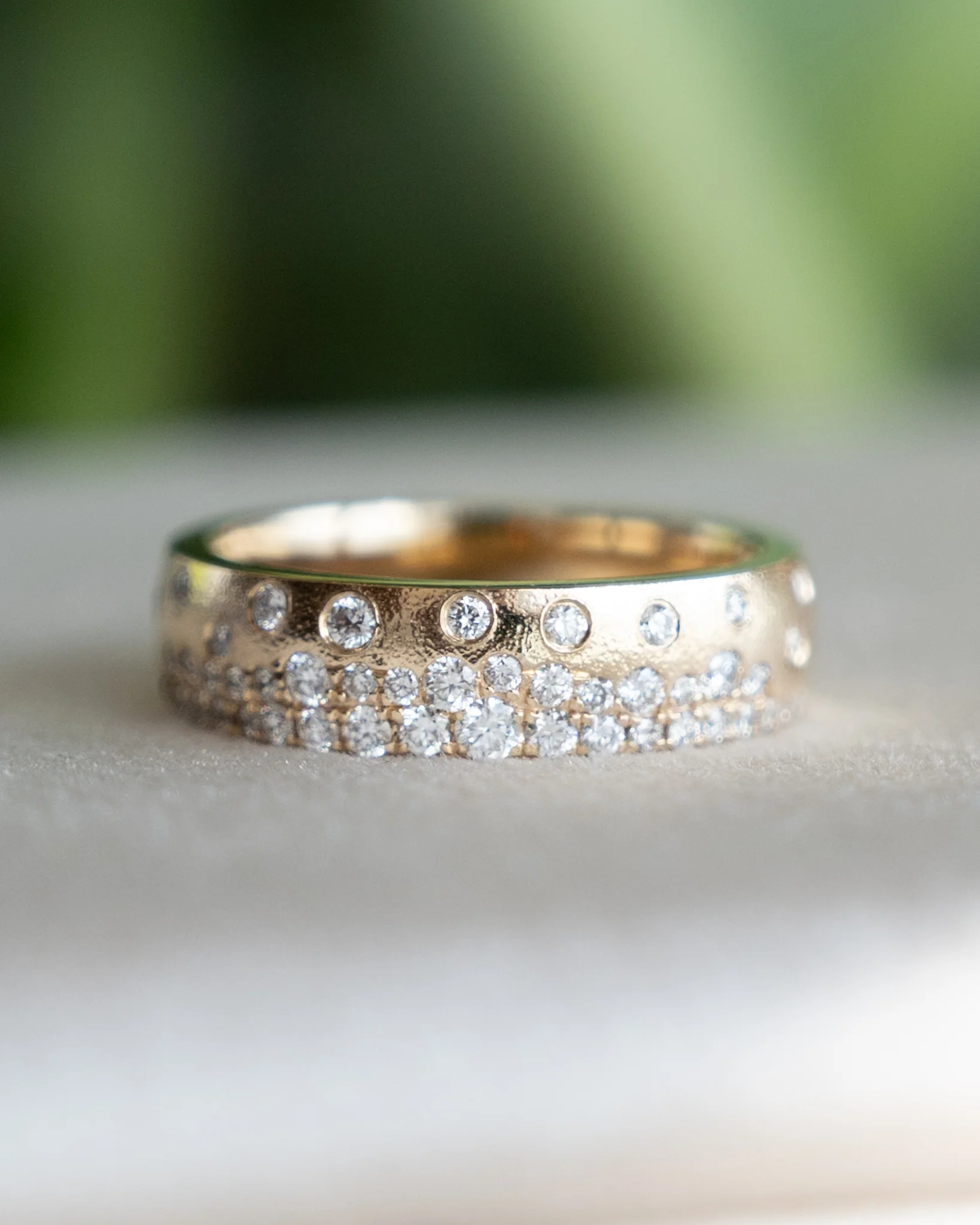 .52 Pave Flush Set Diamond Band in 14k - Image 6