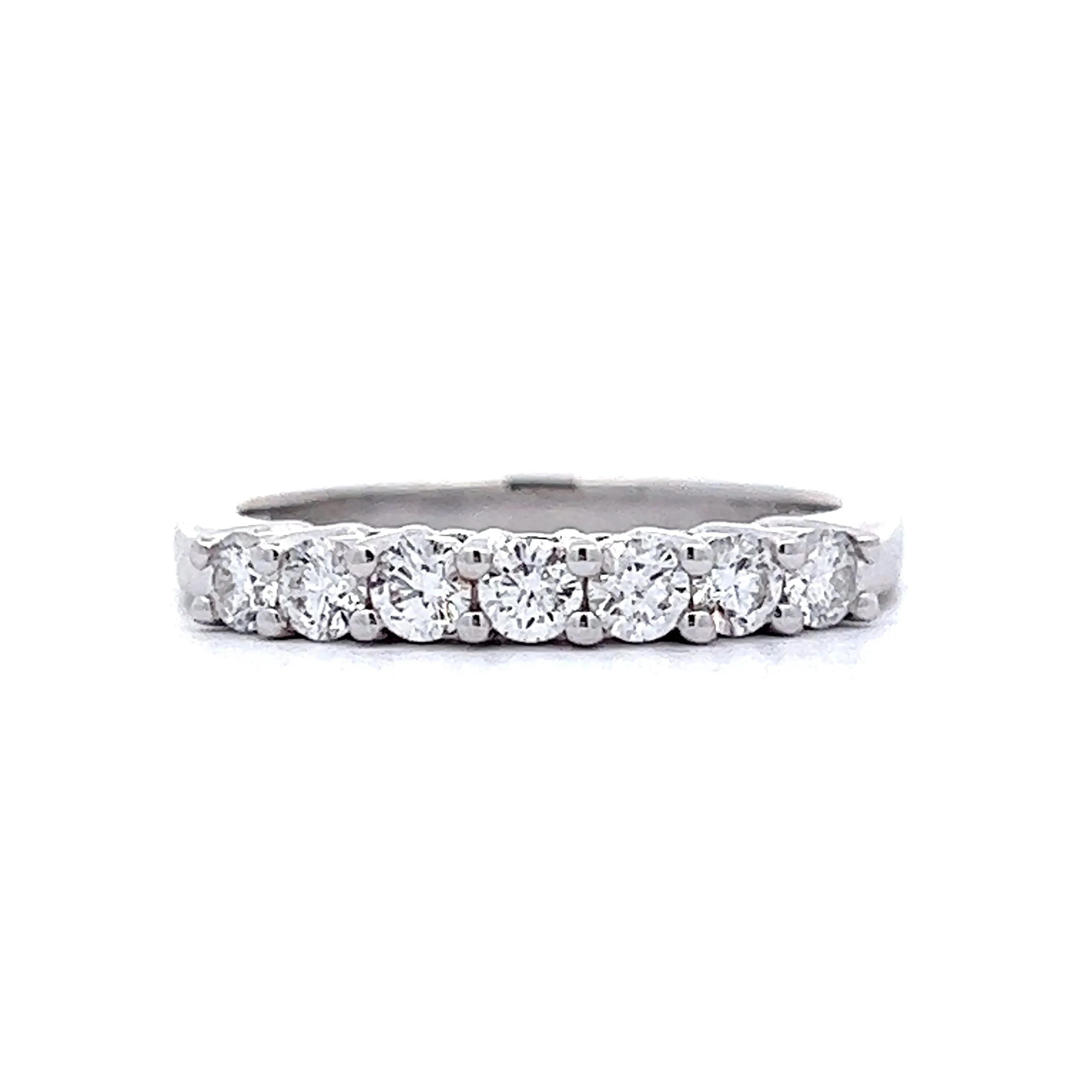 .53 Diamond Wedding Band in 14k White Gold