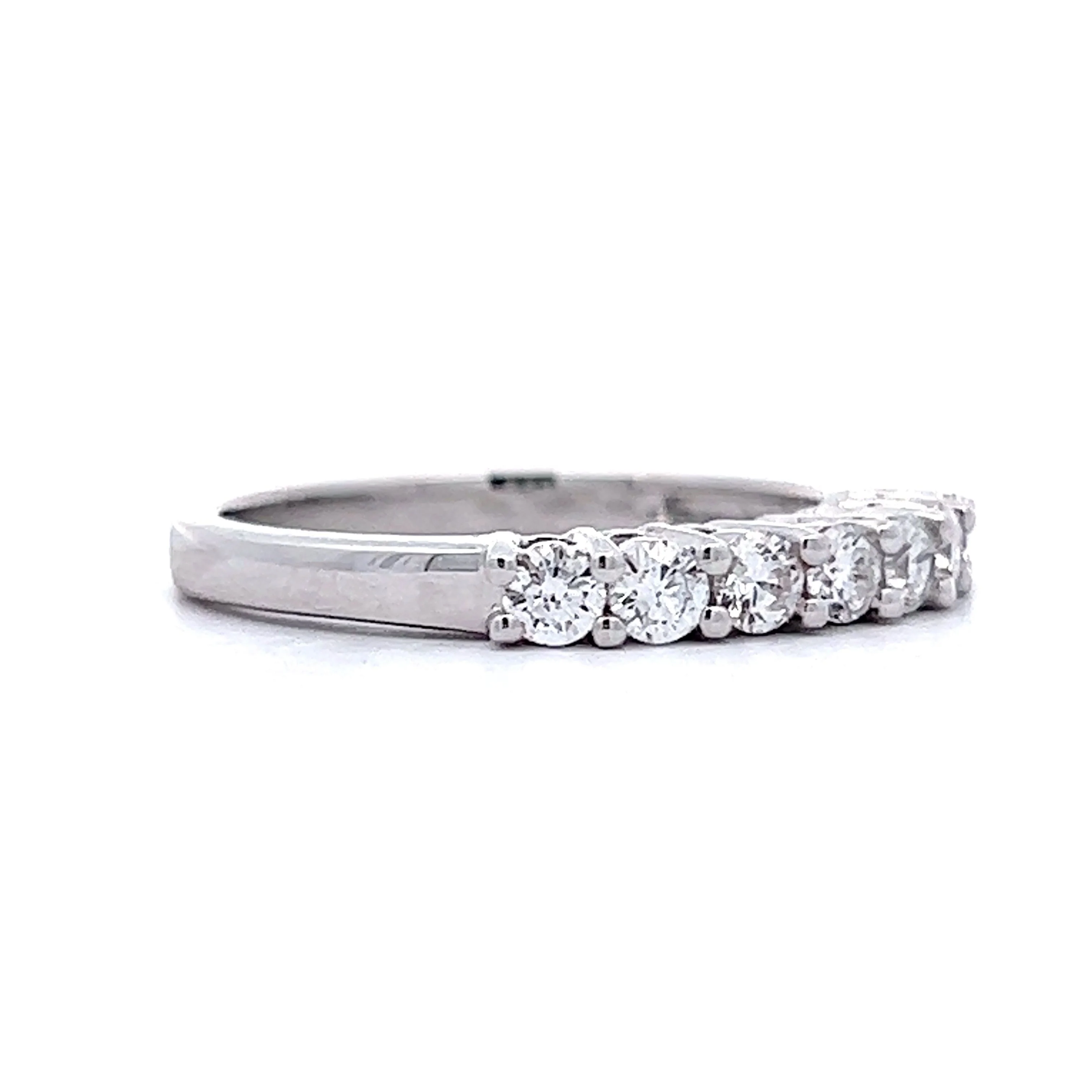 .53 Diamond Wedding Band in 14k White Gold - Image 3