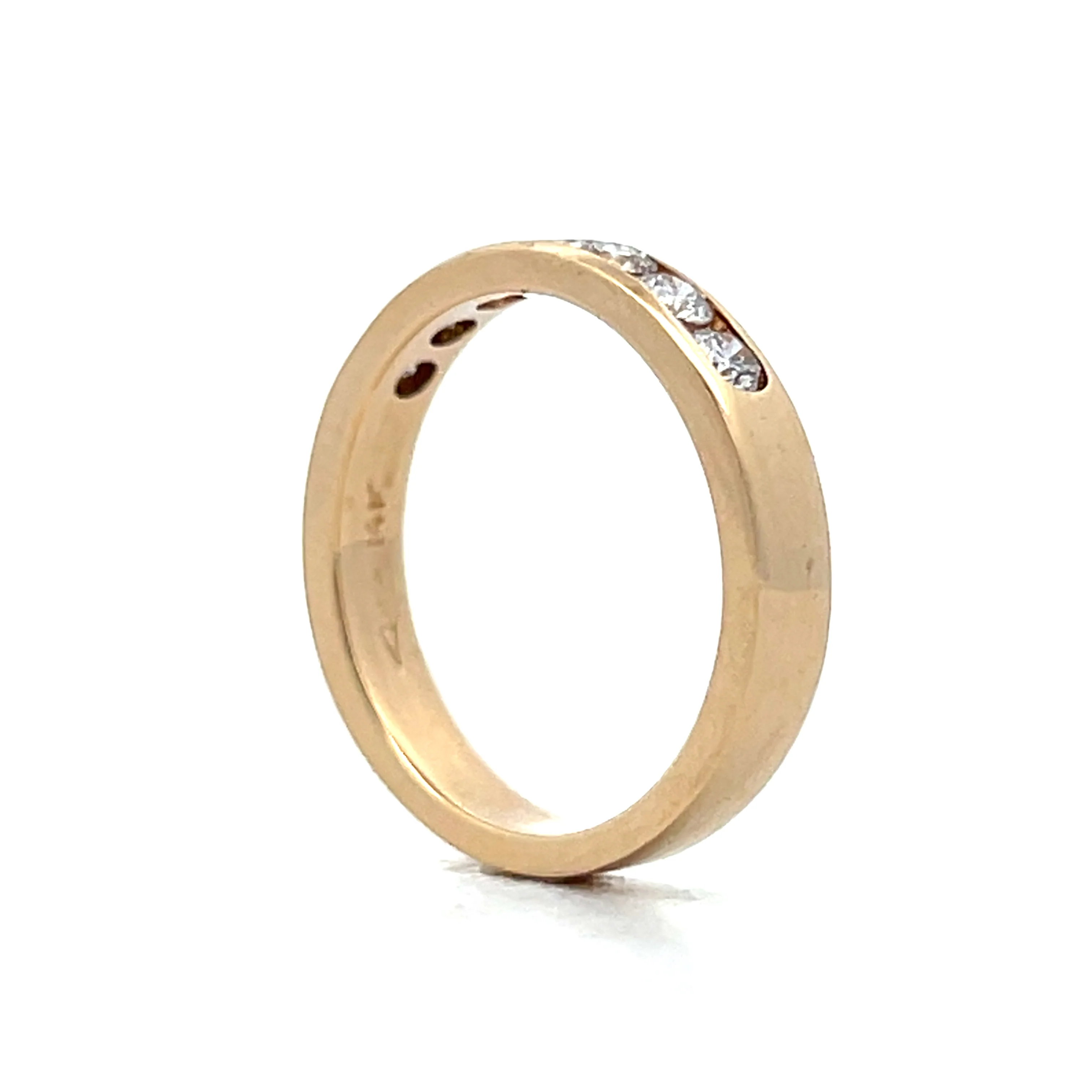 .54 Channel Set Diamond Wedding Band in 14k - Image 5