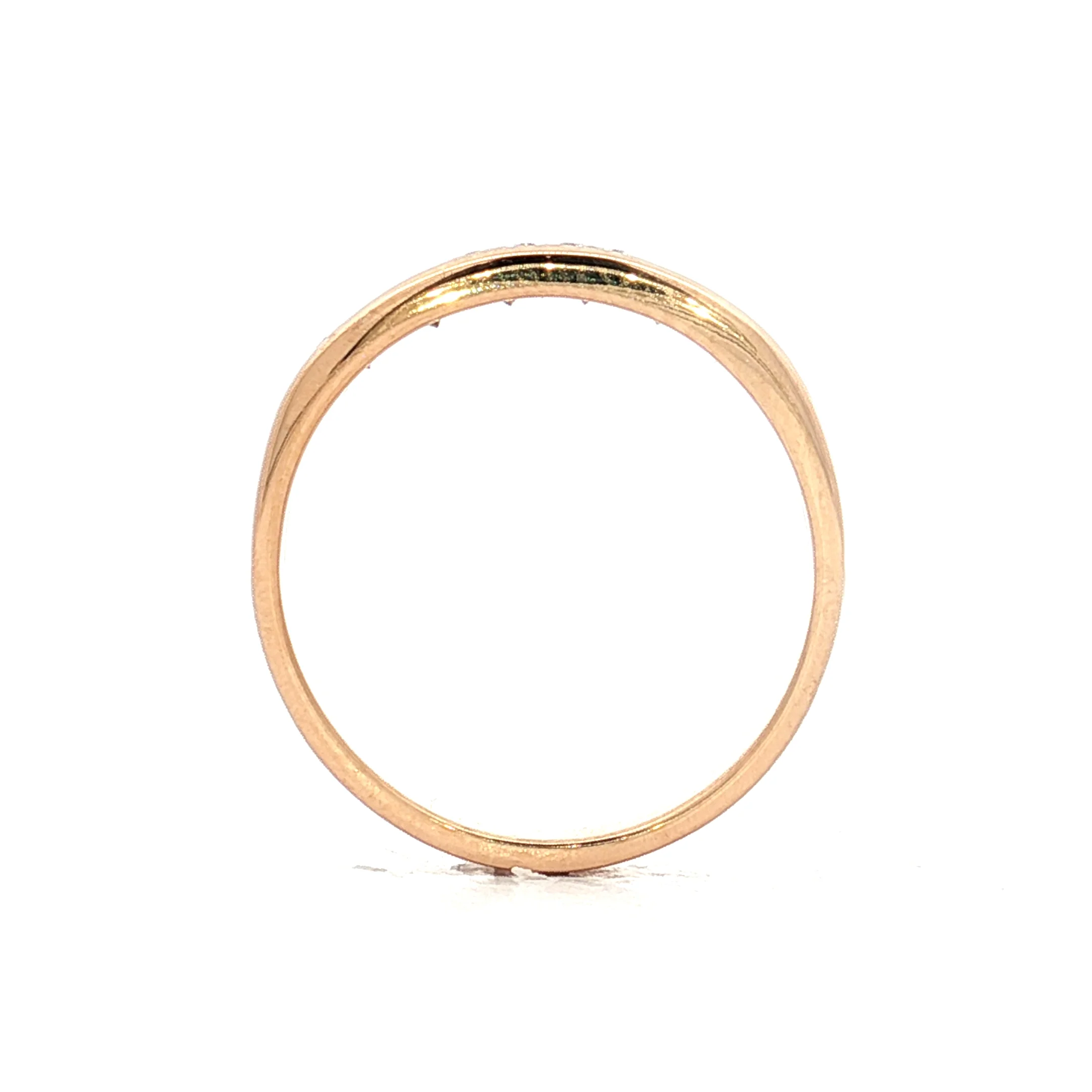 .54 Round Brilliant Diamond Wedding Band 18k - Image 4