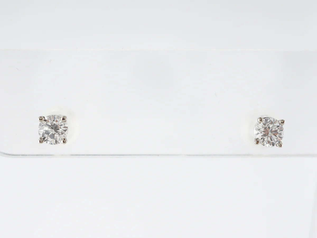 .55 Carat Diamond Earrings Studs in White Gold