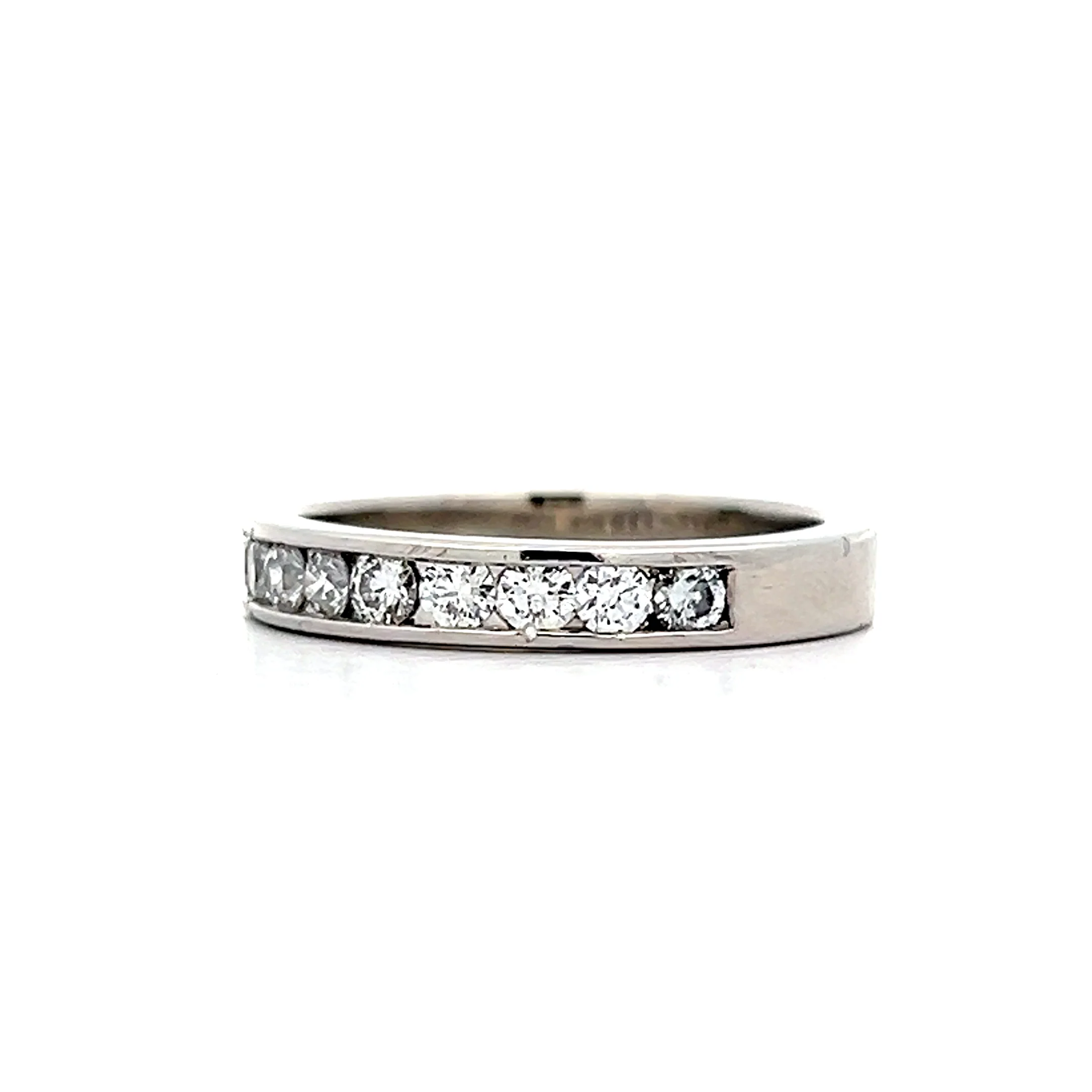 .55 Half Eternity Diamond Wedding Band in Platinum - Image 2