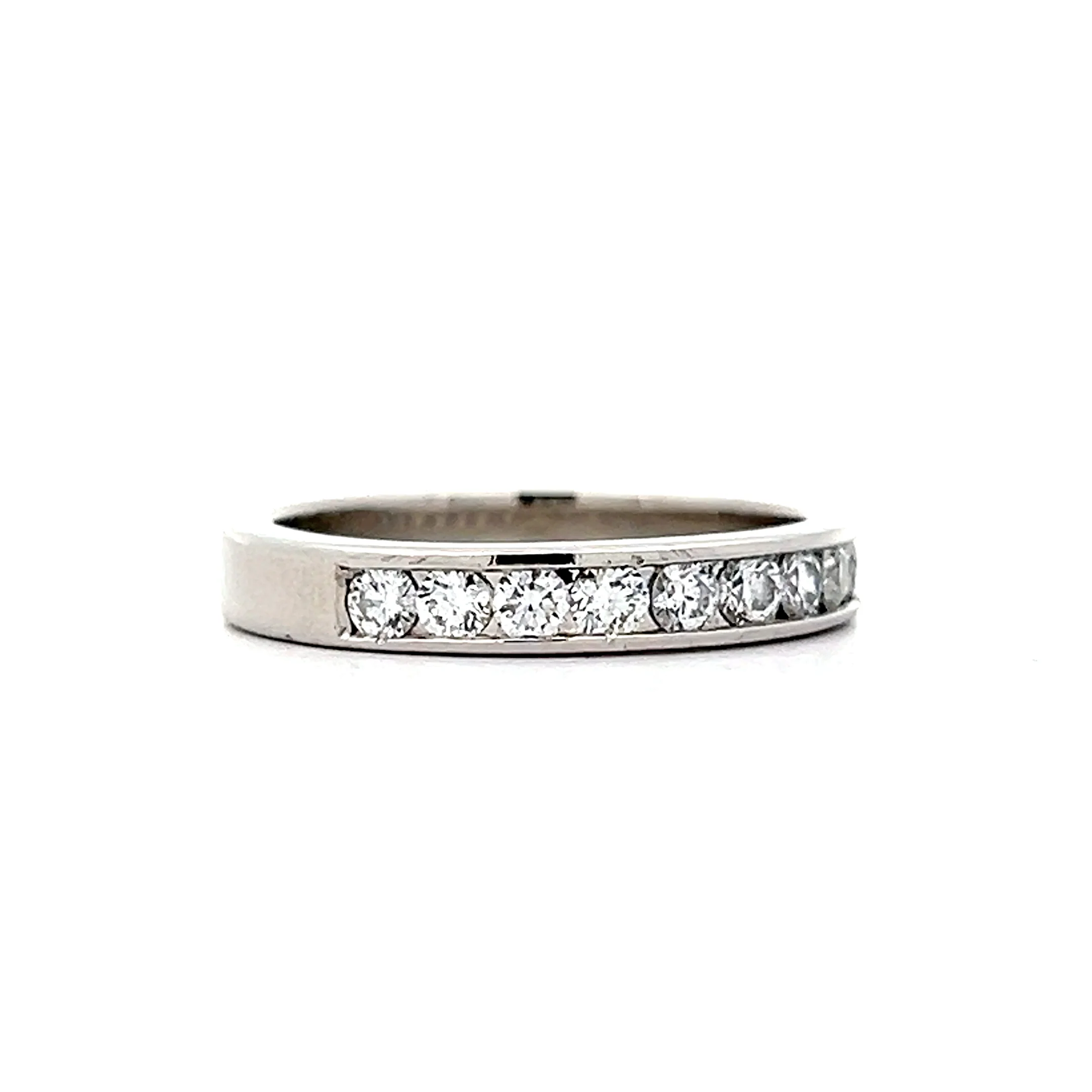 .55 Half Eternity Diamond Wedding Band in Platinum - Image 3