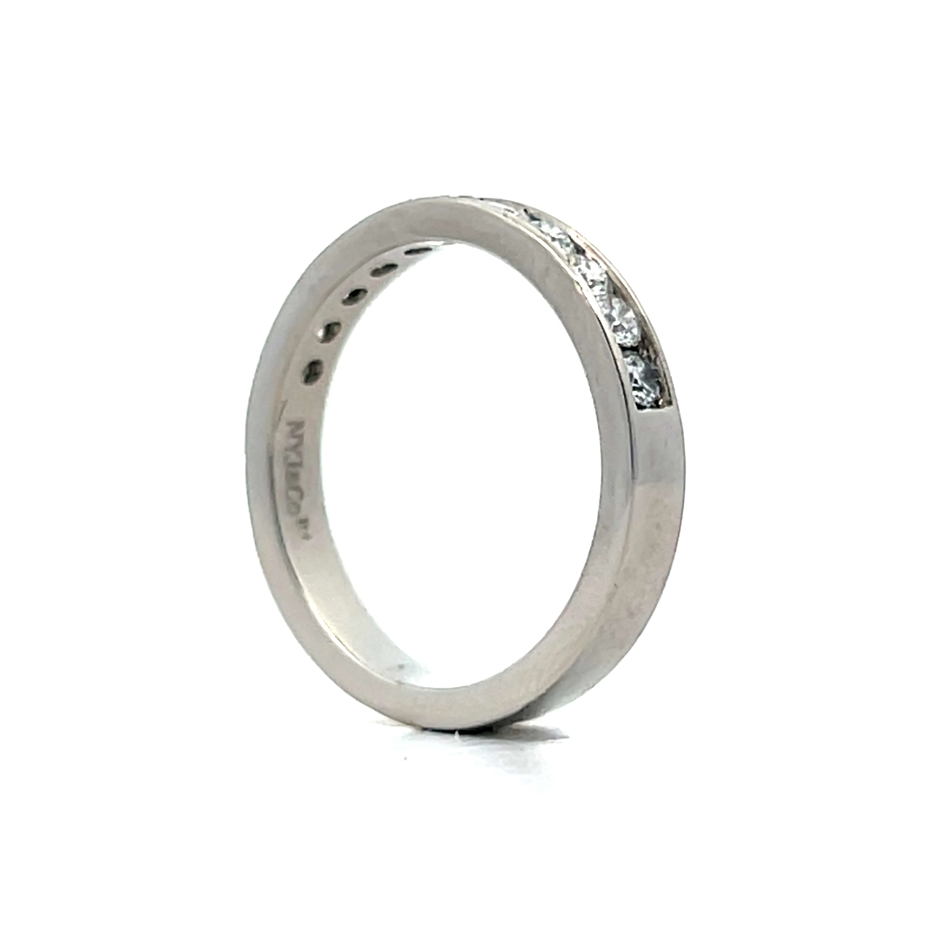 .55 Half Eternity Diamond Wedding Band in Platinum - Image 5