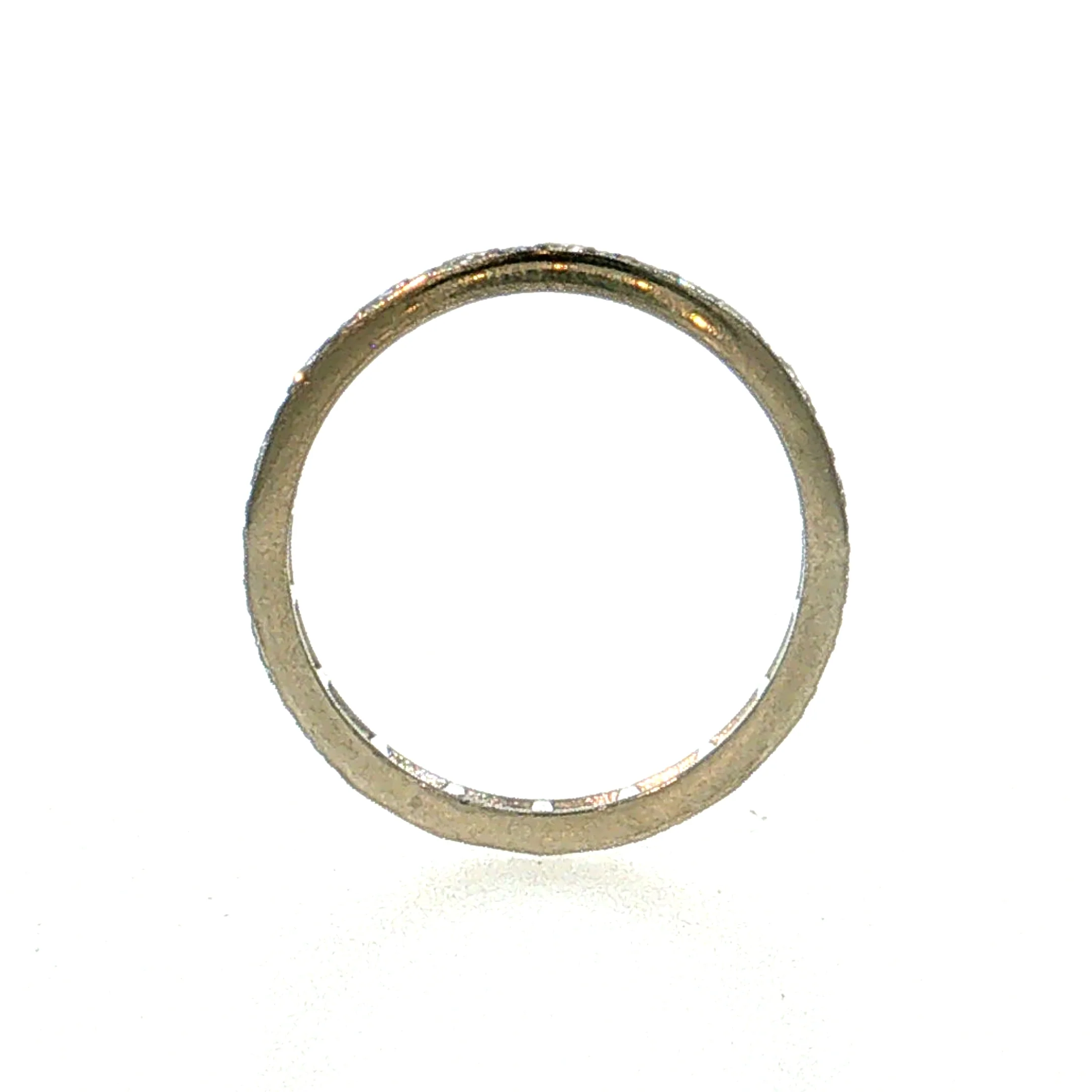 .57 Art Deco Diamond Eternity Band 14k White Gold - Image 4