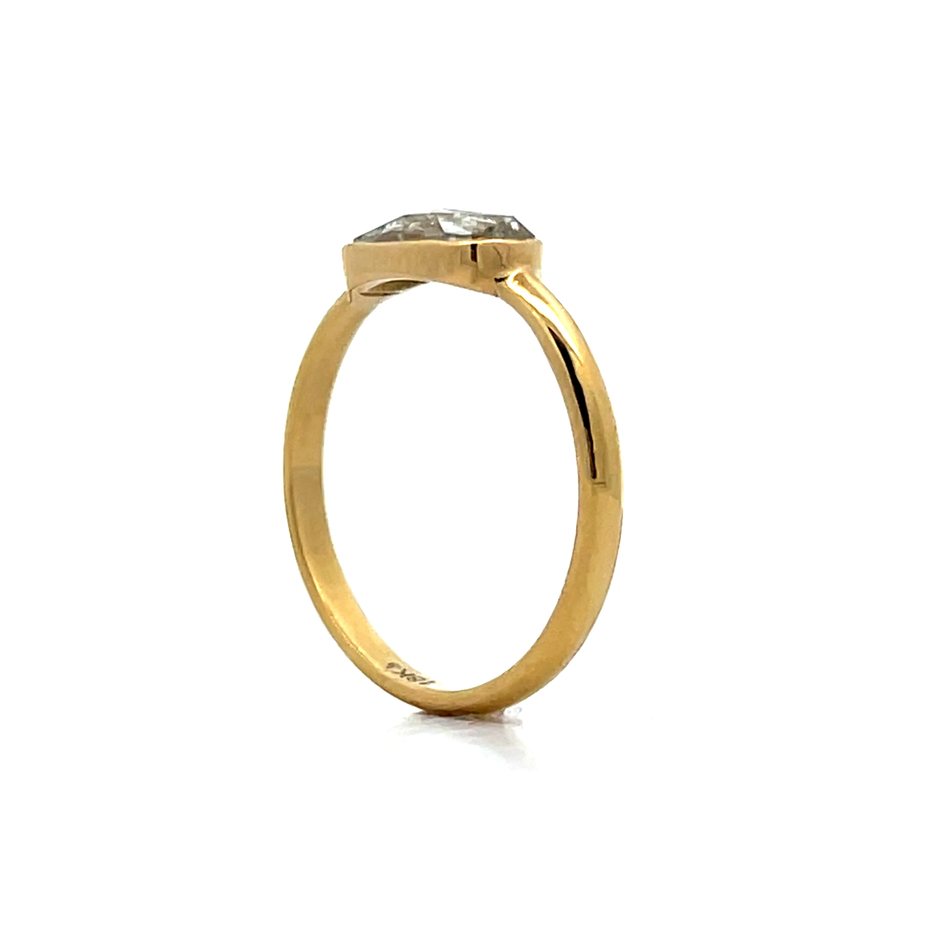 .59 Antique Rose Diamond Engagement Ring in 18k - Image 5