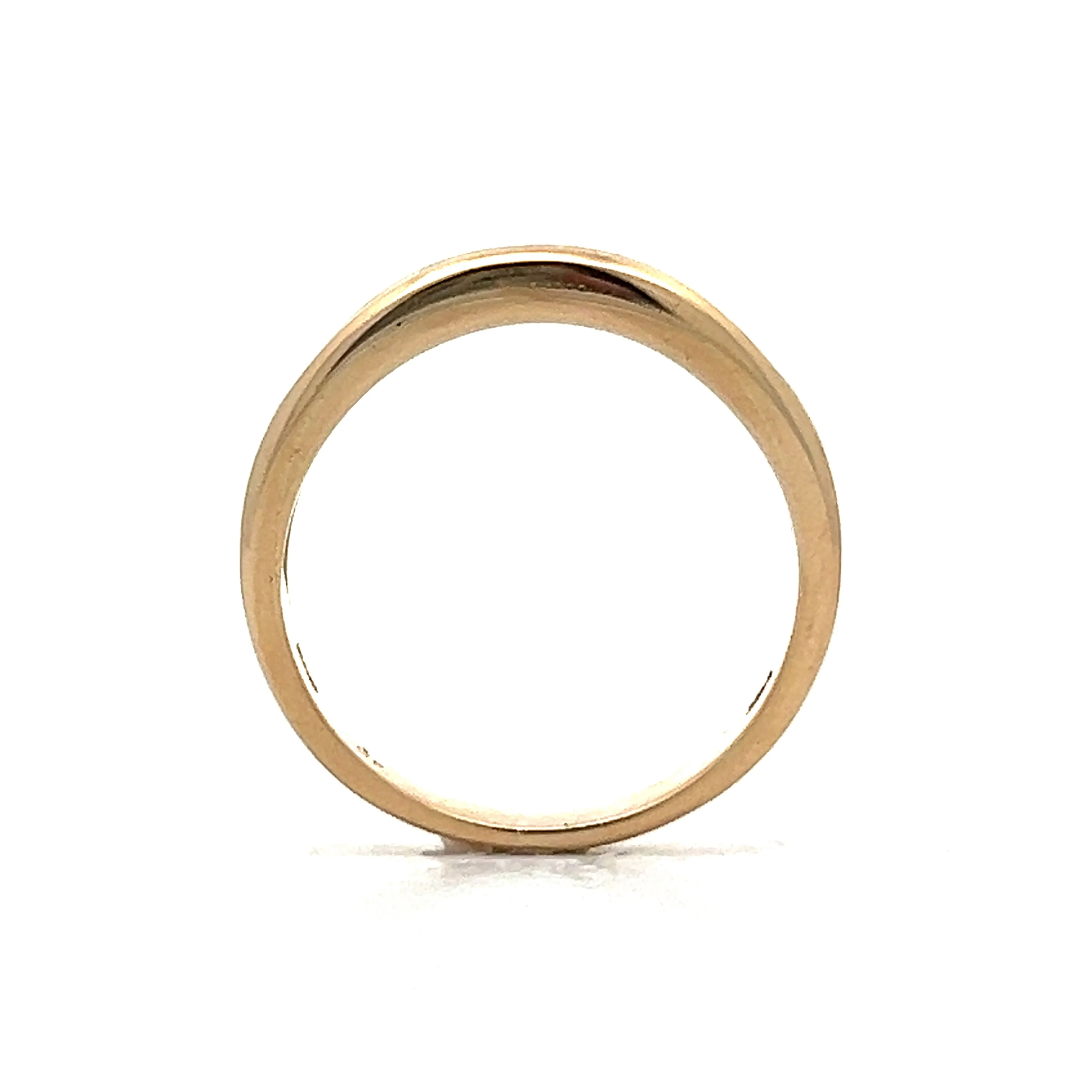 .59 Asscher Cut Diamond Wedding Band in Yellow Gold - Image 4