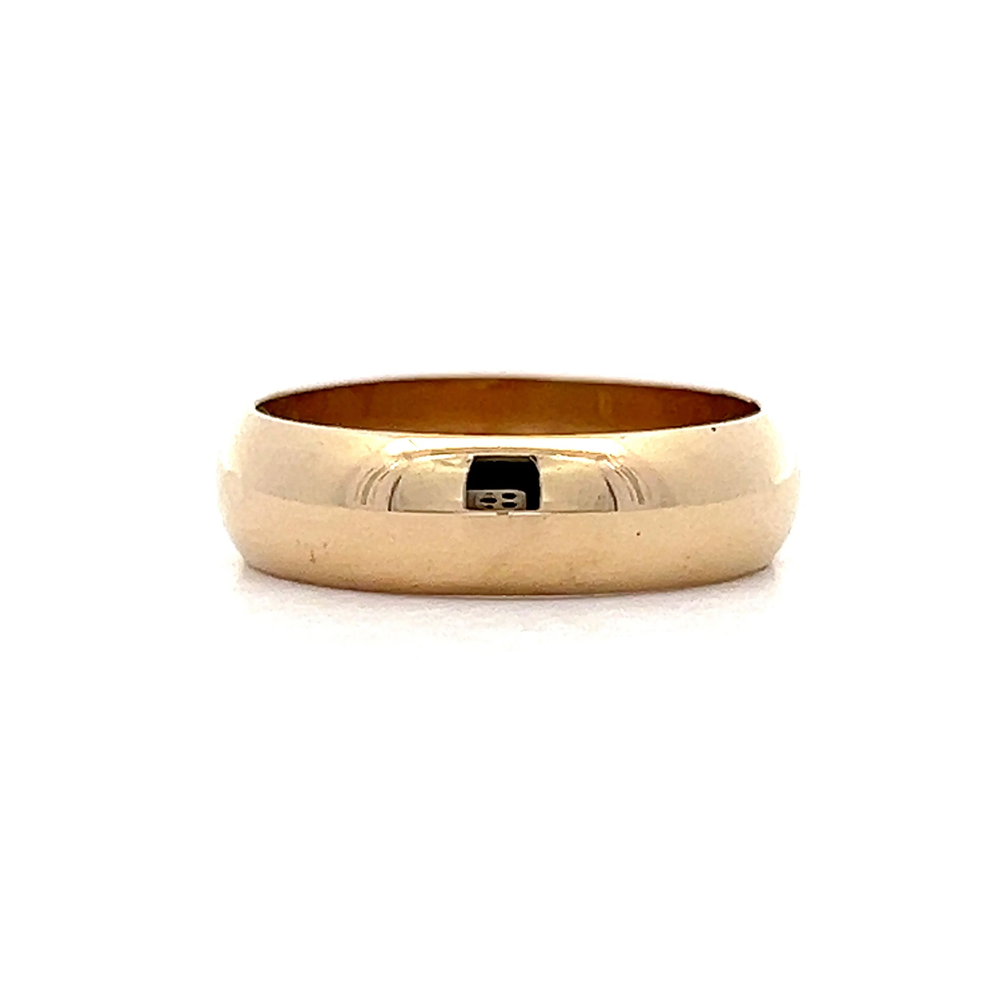 5mm Round Edge Wedding Band in 14k Yellow Gold - Image 3