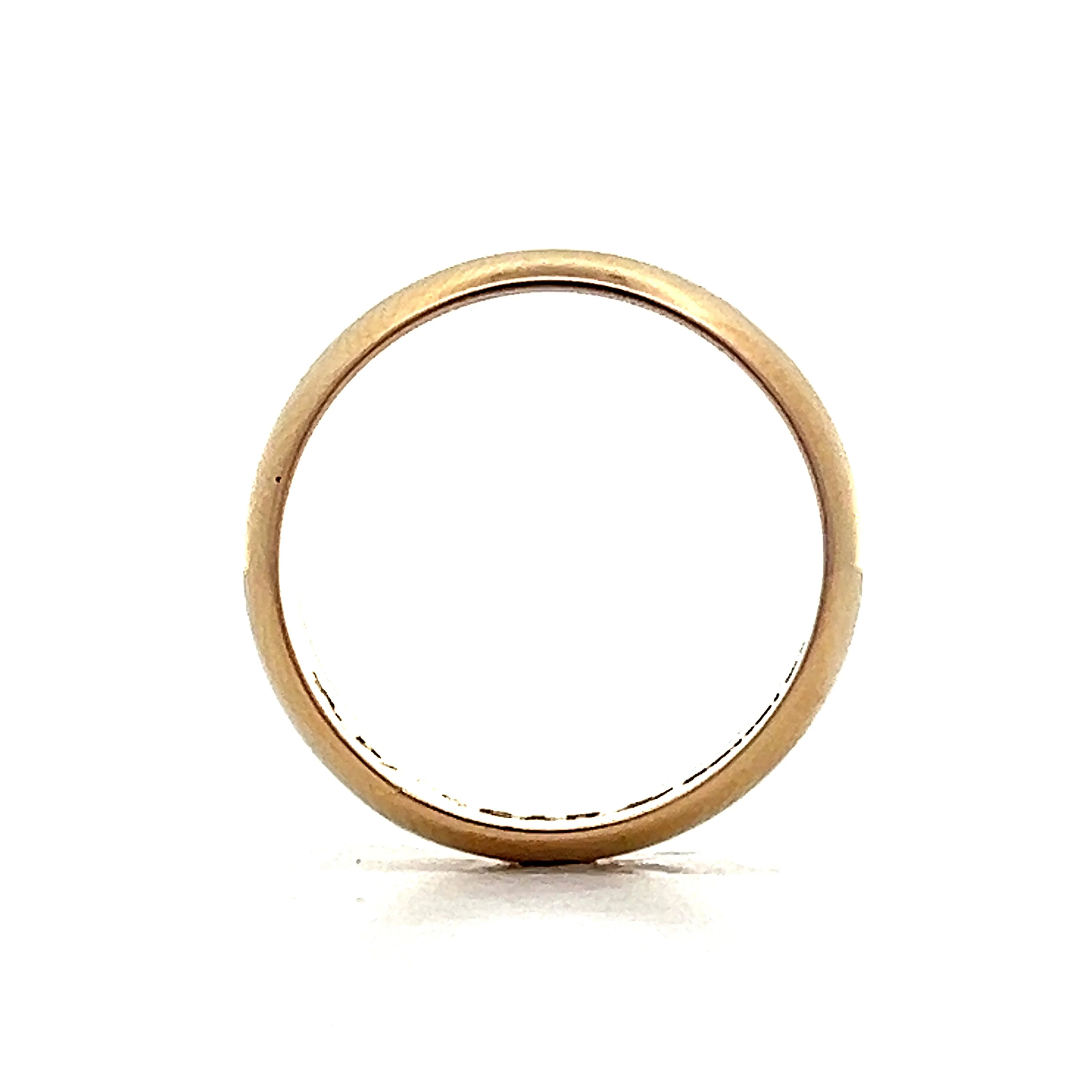 5mm Round Edge Wedding Band in 14k Yellow Gold - Image 5