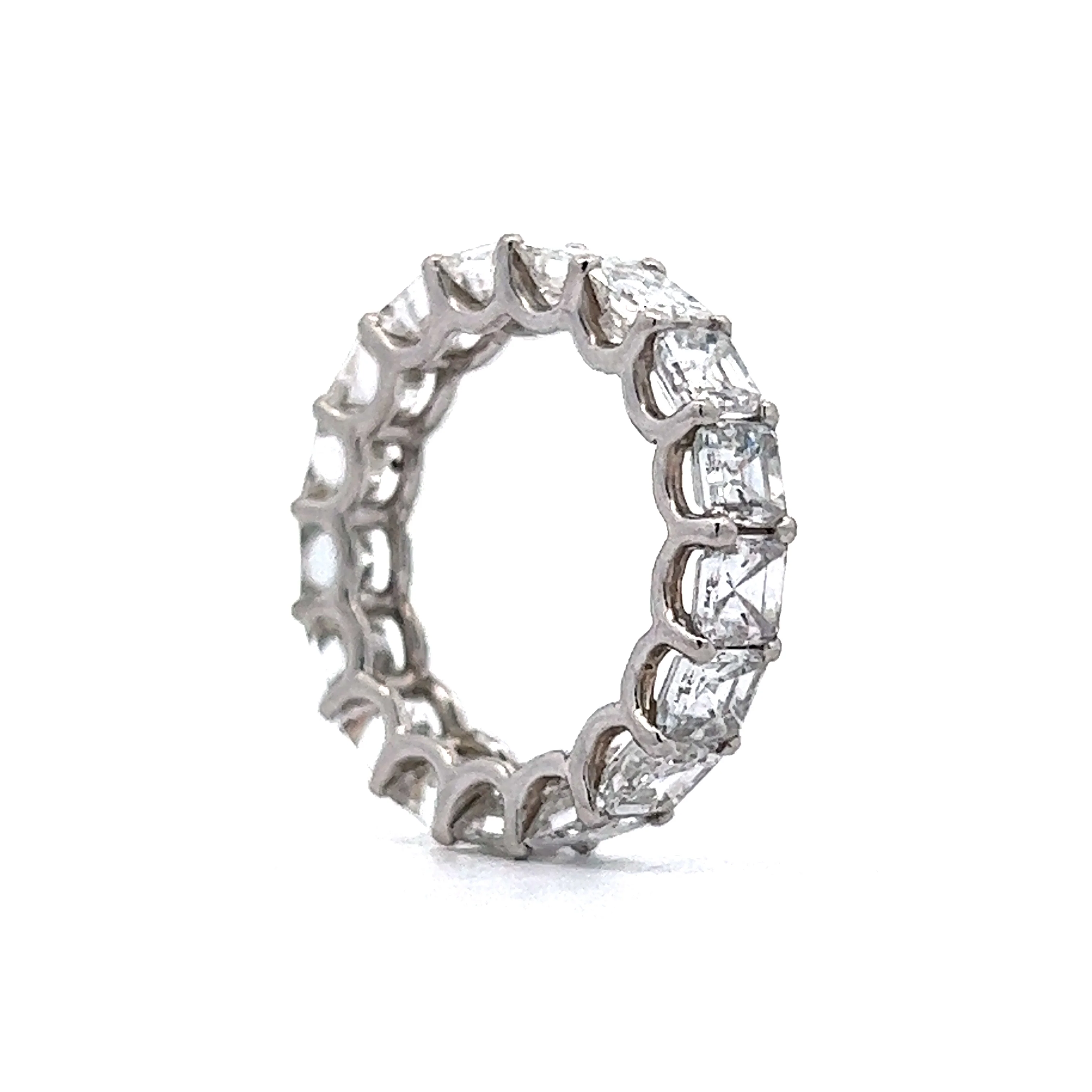 6.20 Asscher Cut Diamond Eternity Band in Platinum - Image 5
