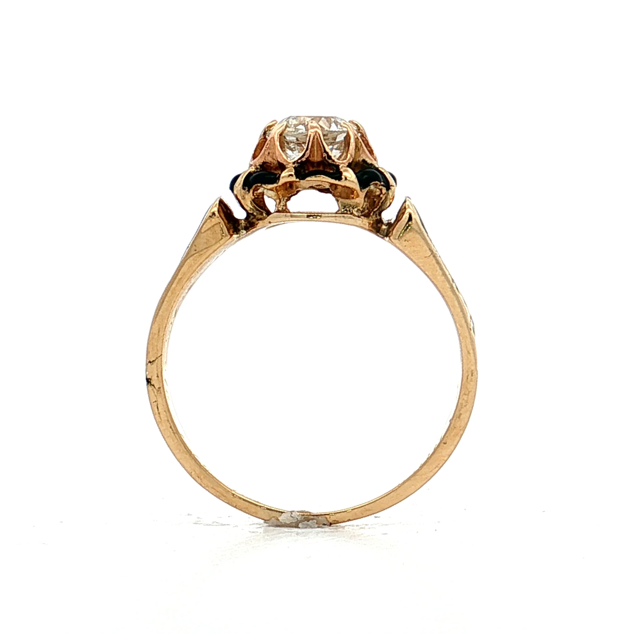 .61 Antique Victorian Diamond Engagement Ring 18k - Image 4
