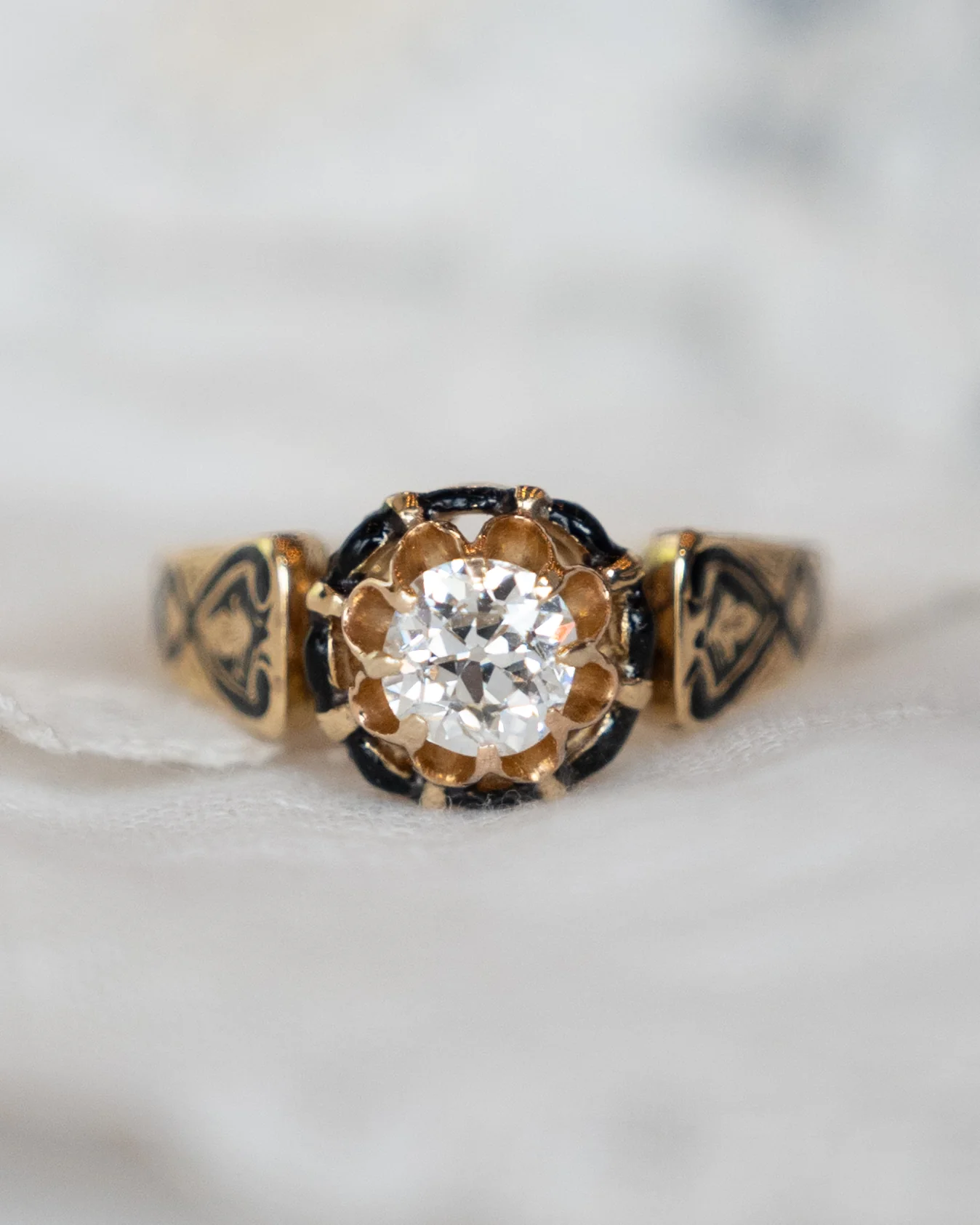 .61 Antique Victorian Diamond Engagement Ring 18k - Image 7