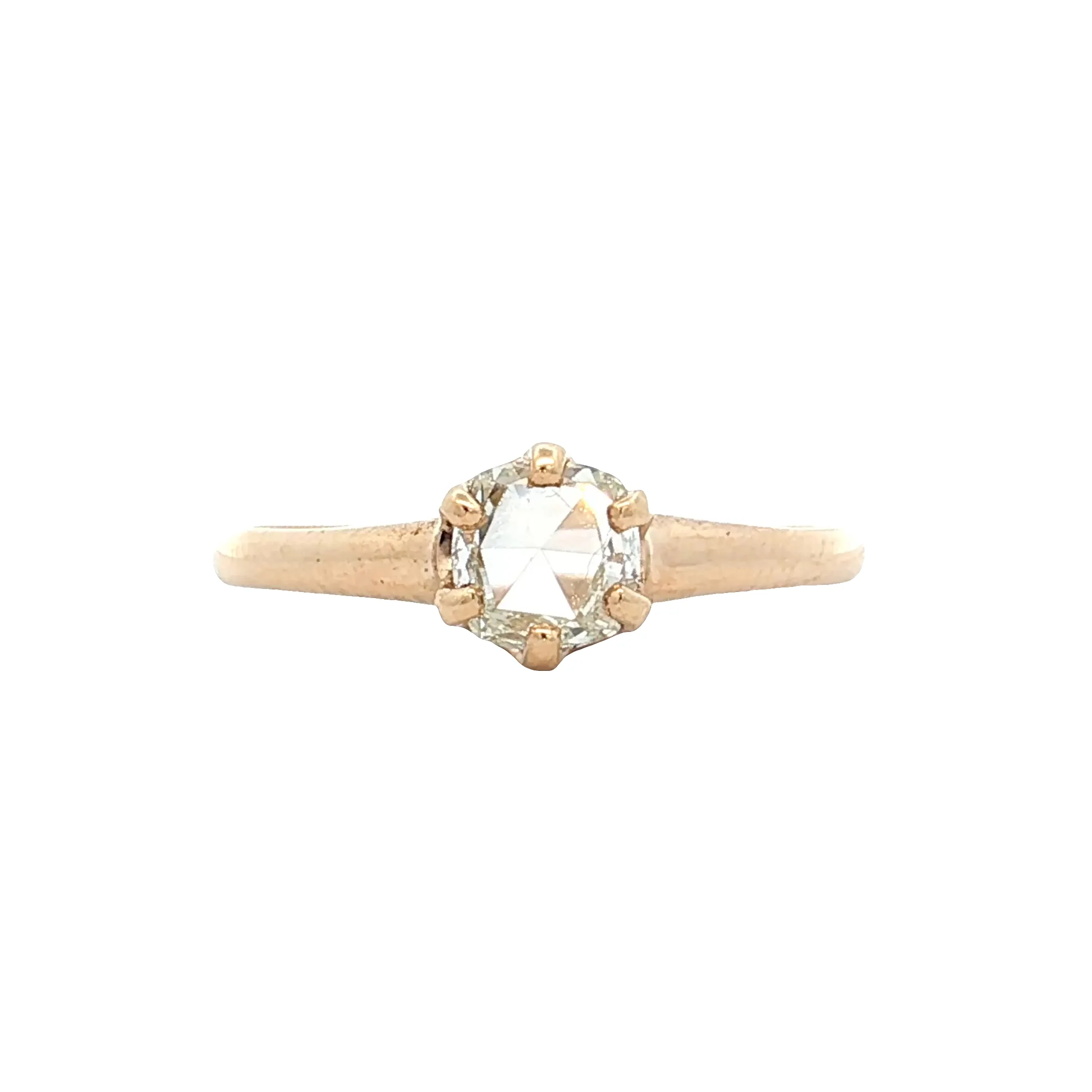 .62 Antique Victorian Rose Diamond Engagement Ring 14k