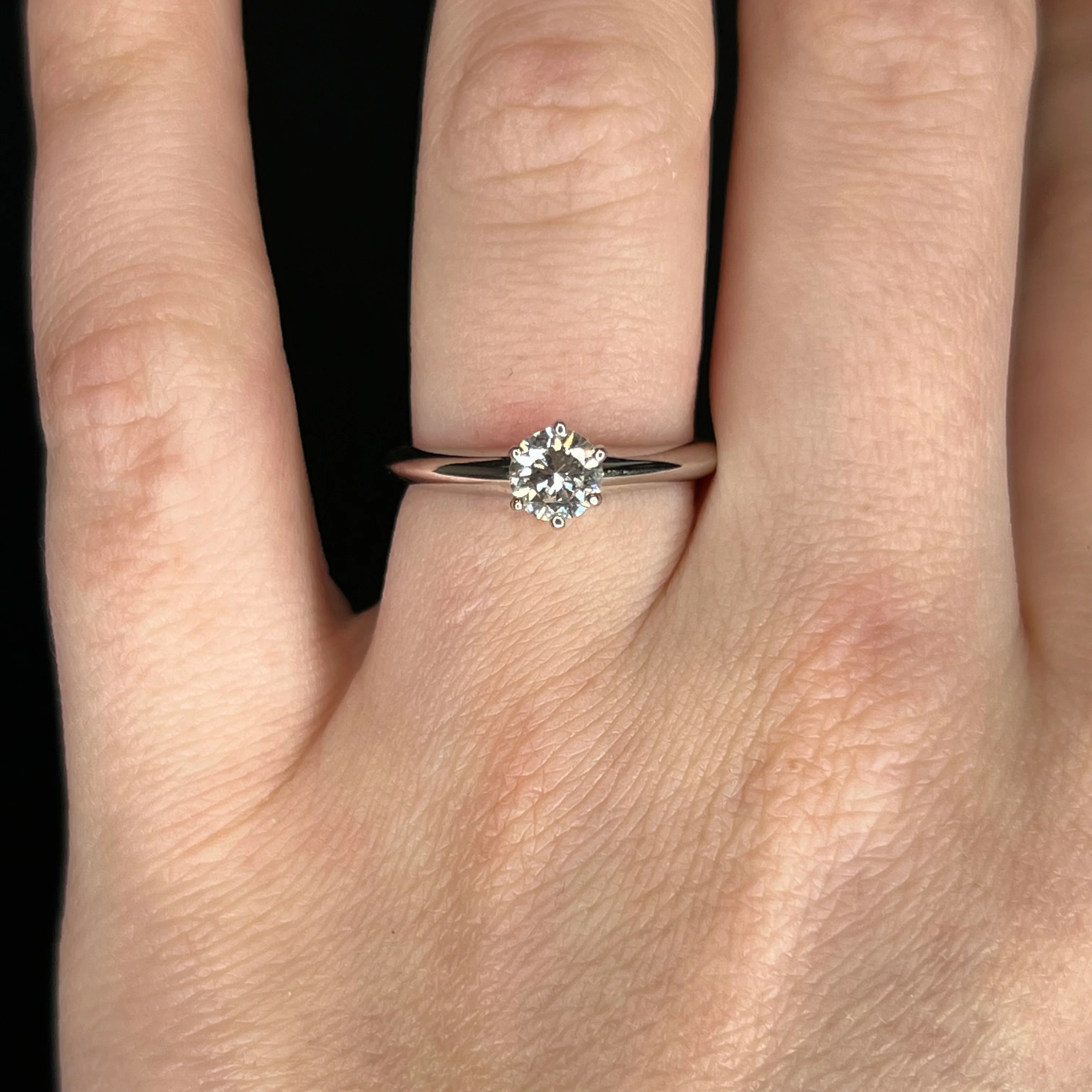 .62 Solitaire Diamond Engagement Ring in Platinum - Image 6