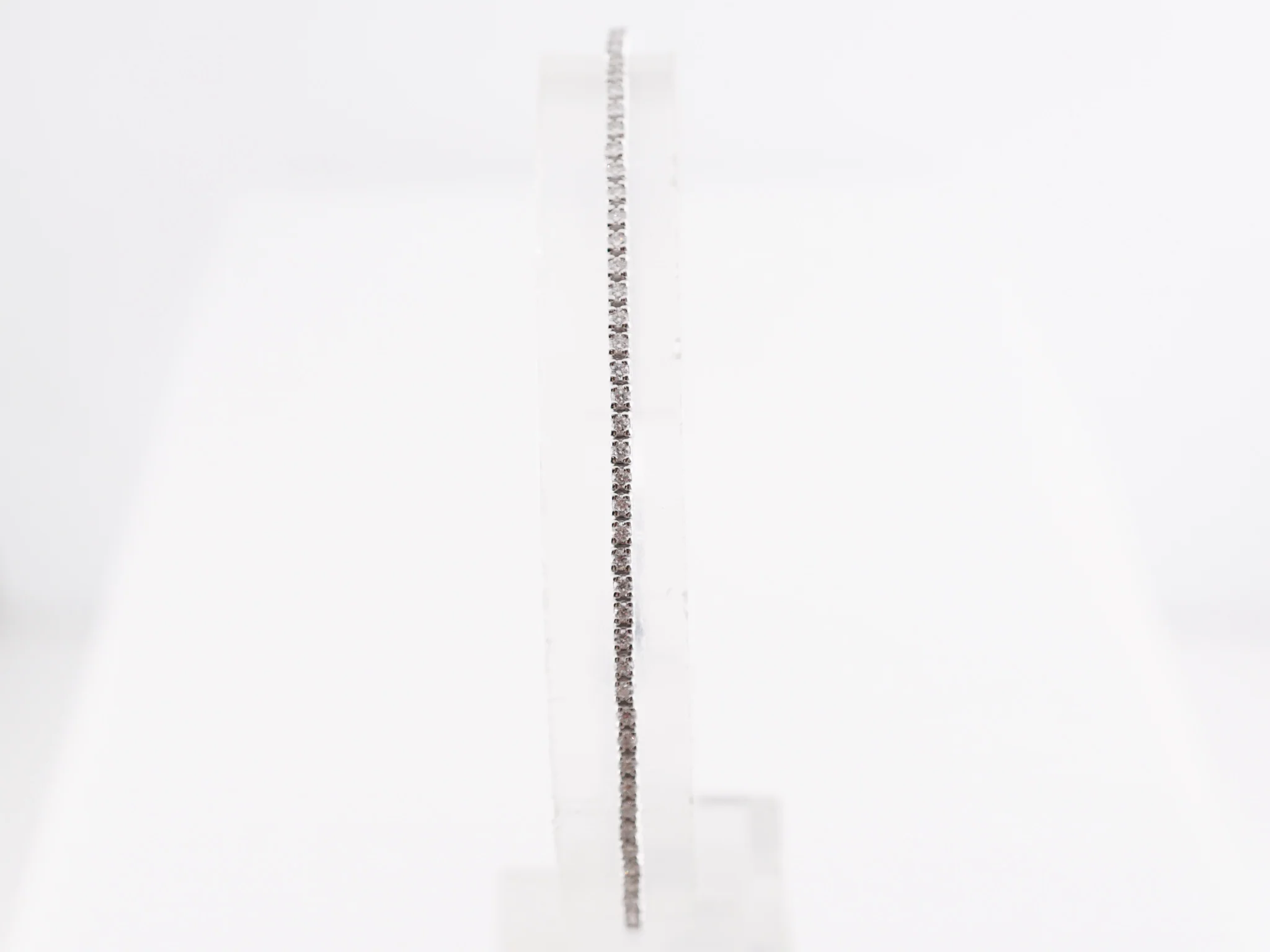 .62 Thin Diamond Bracelet in 14k White Gold