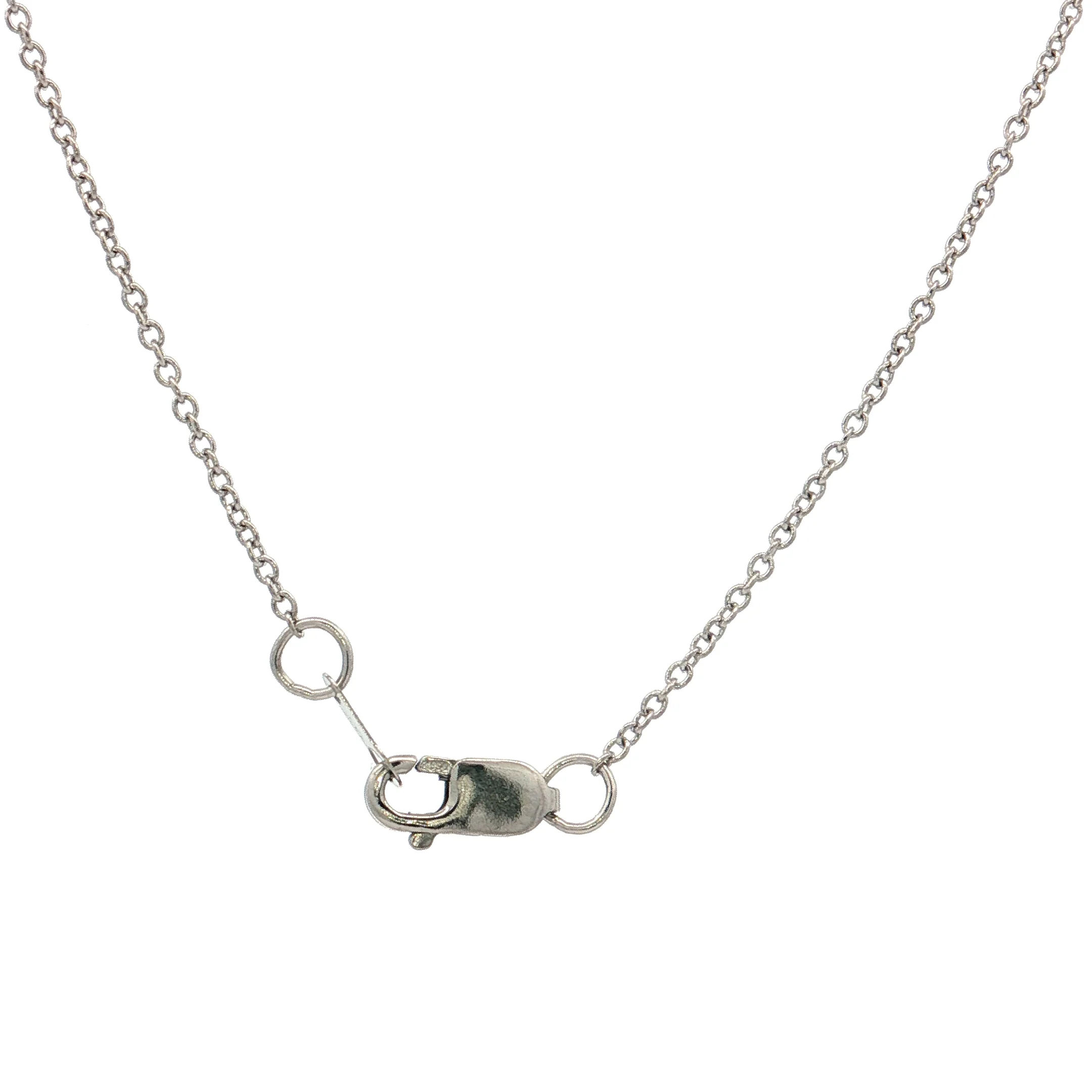.64 Antique Edwardian Pendant Necklace Platinum/14k - Image 4