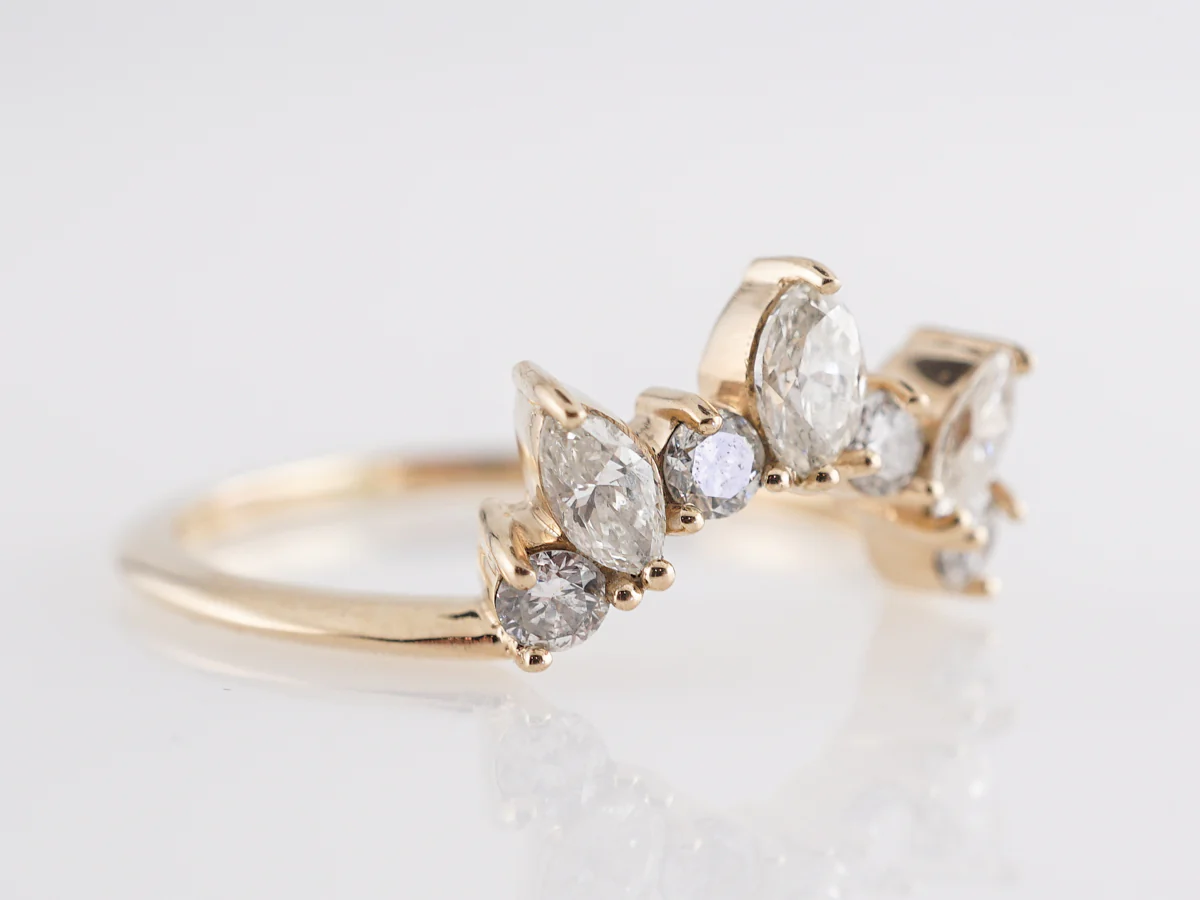 .65 Tiara Diamond Wedding Band in 14k Yellow Gold - Image 3