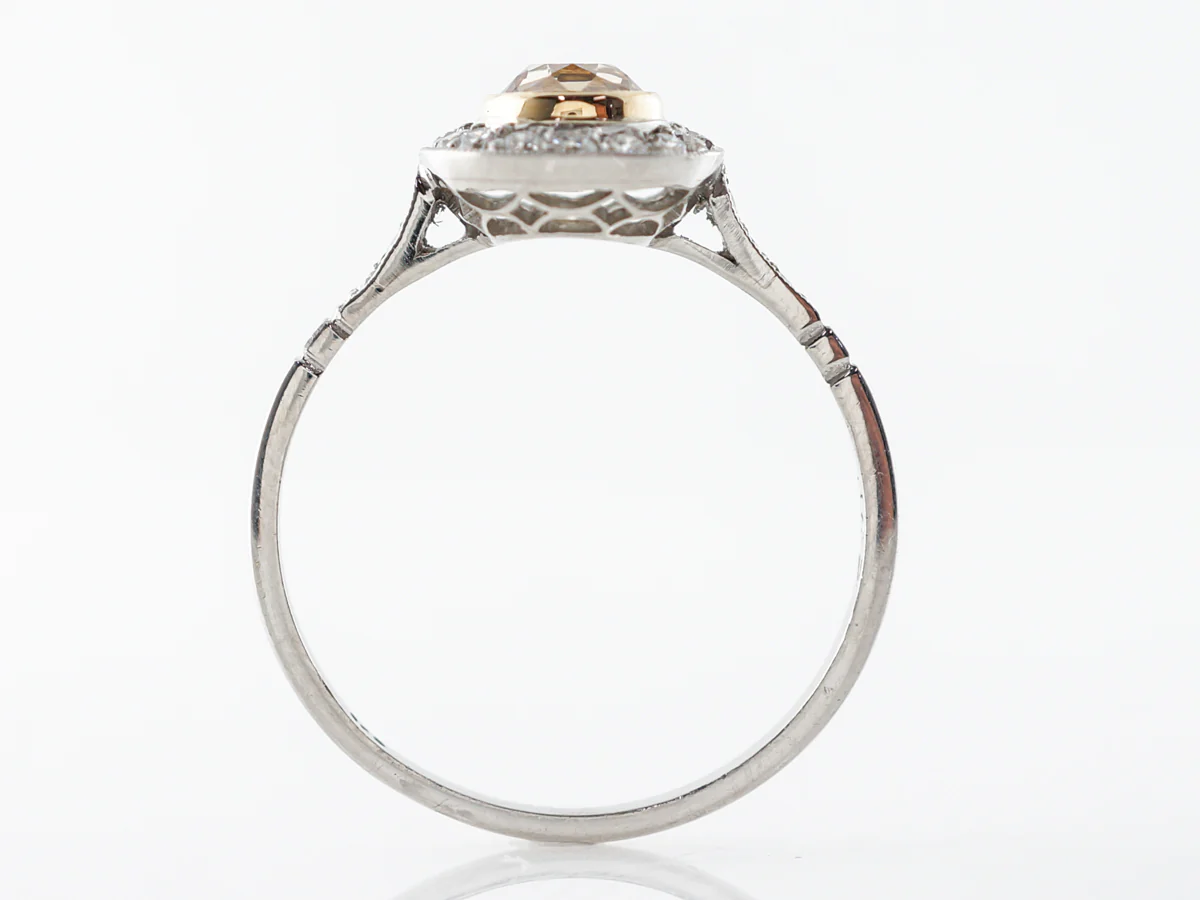 .67 Fancy Yellow Diamond Engagement Ring in Platinum - Image 4