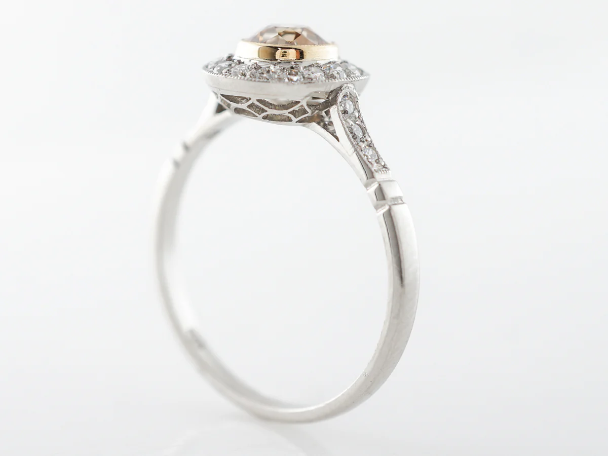 .67 Fancy Yellow Diamond Engagement Ring in Platinum - Image 5