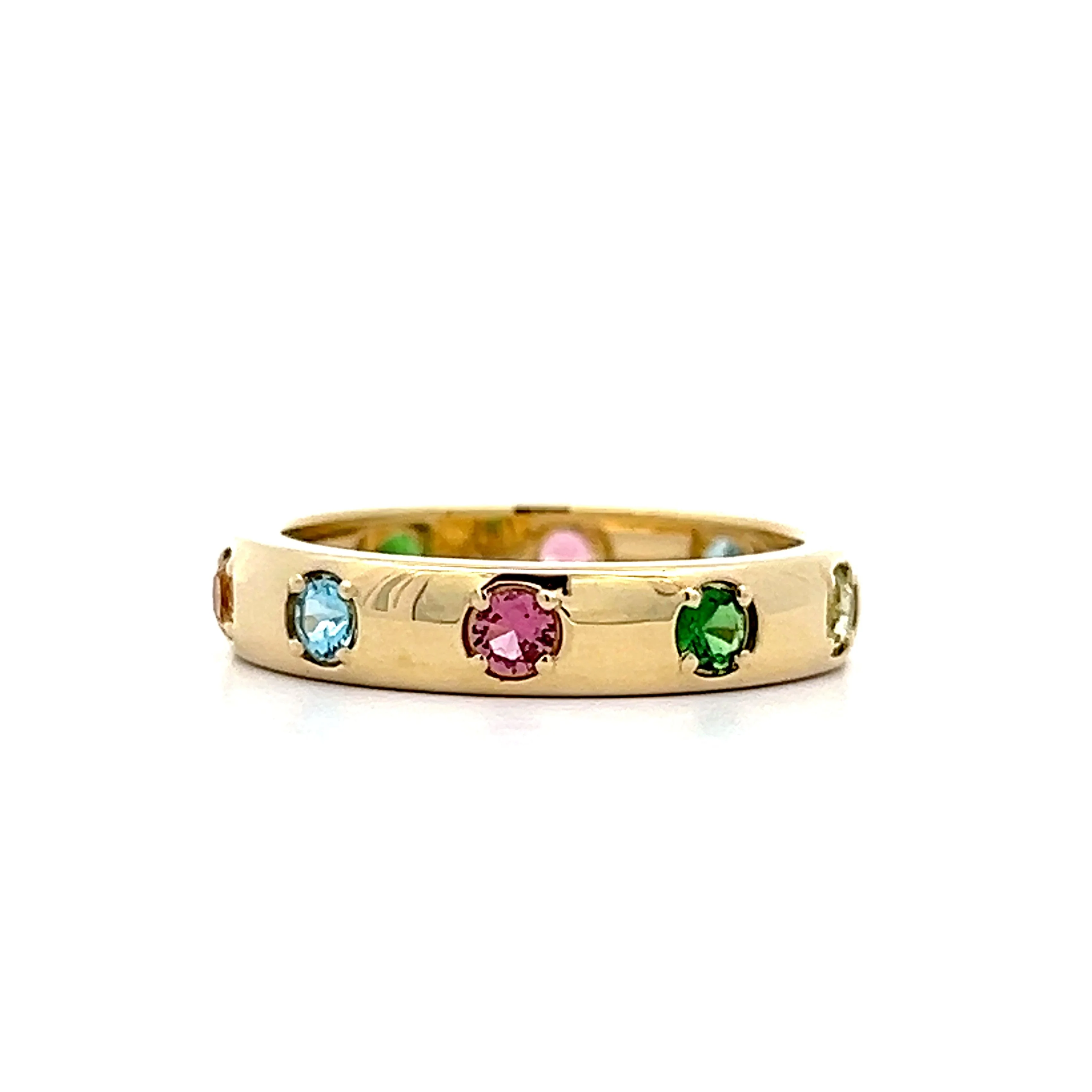 .67 Multi-Colored Gemstone Stacking Ring in 14k - Image 3