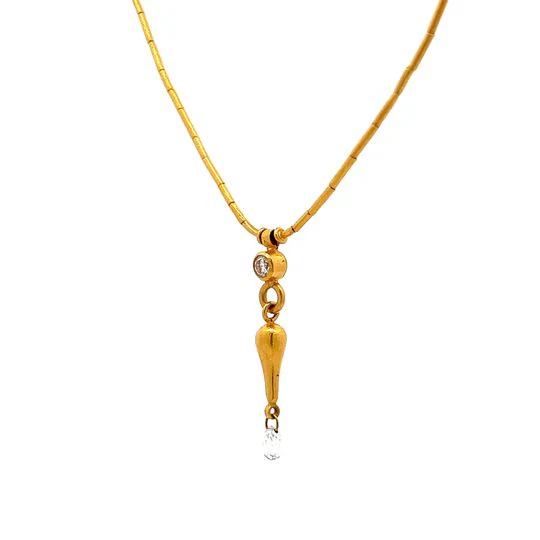 .68 Gurhan Briollette Diamond Pendant Necklace in 24k - Image 3