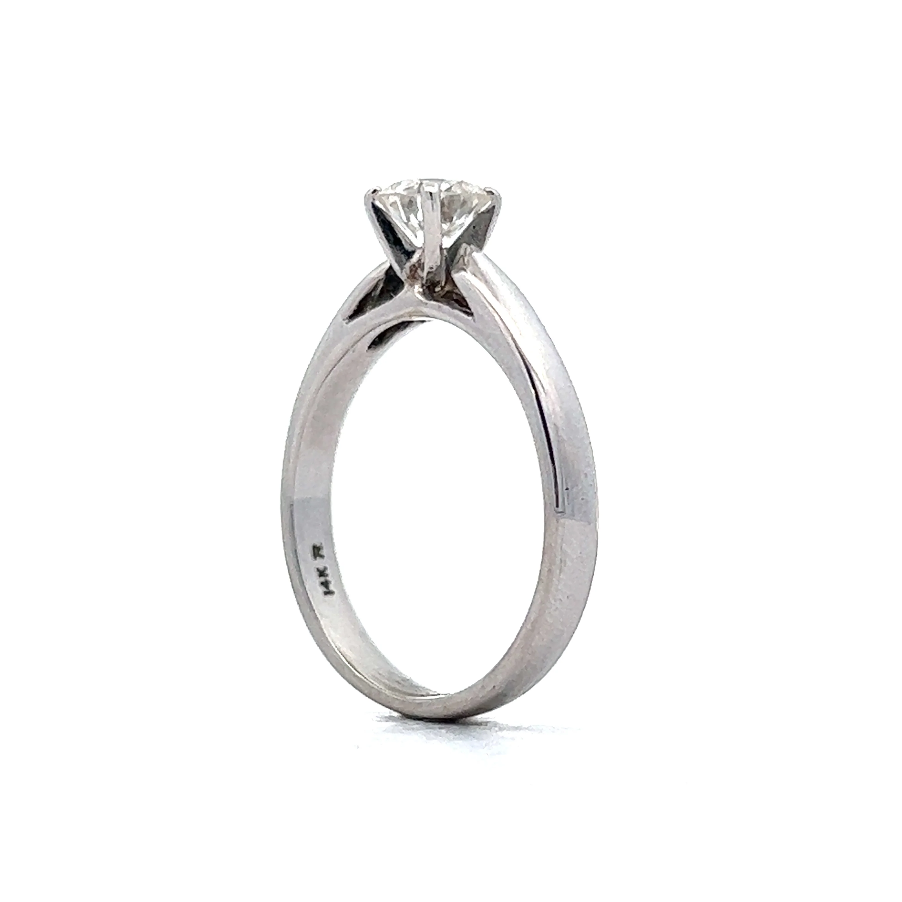 .69 Diamond Solitaire Engagement Ring in 14k White Gold - Image 5