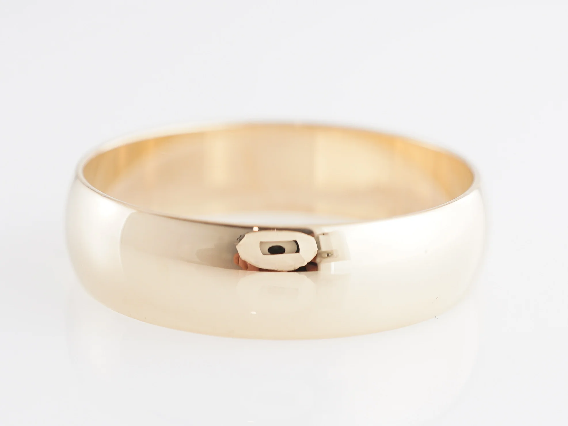 6mm Half Round Wedding Band in 14k Yellow Gold