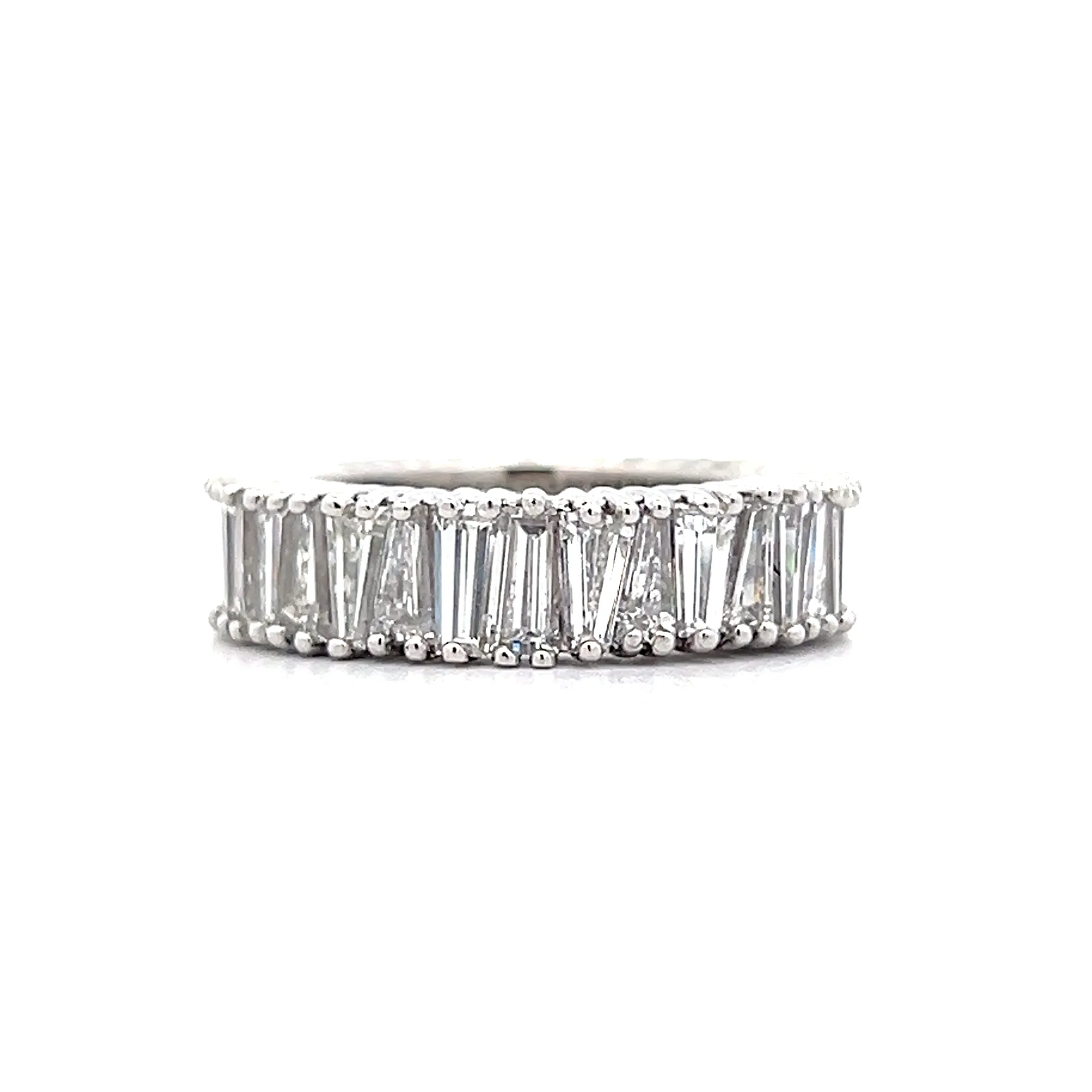 7.68 Baguette Diamond Eternity Ring Platinum - Image 2